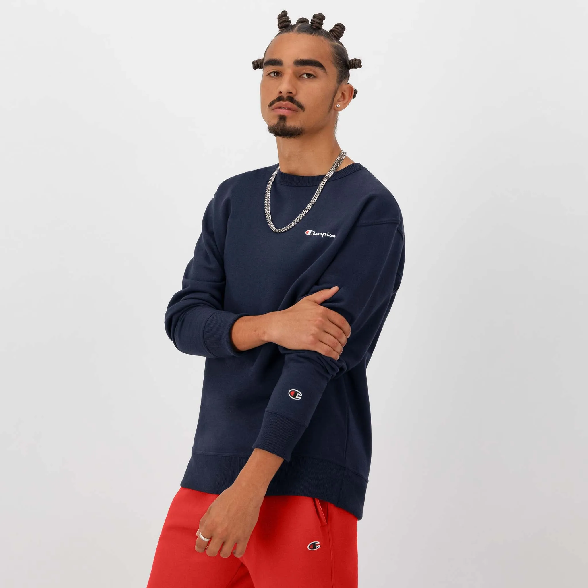 Powerblend Crewneck Sweatshirt, Left Script Logo sold by Champion product image thumbnail 2