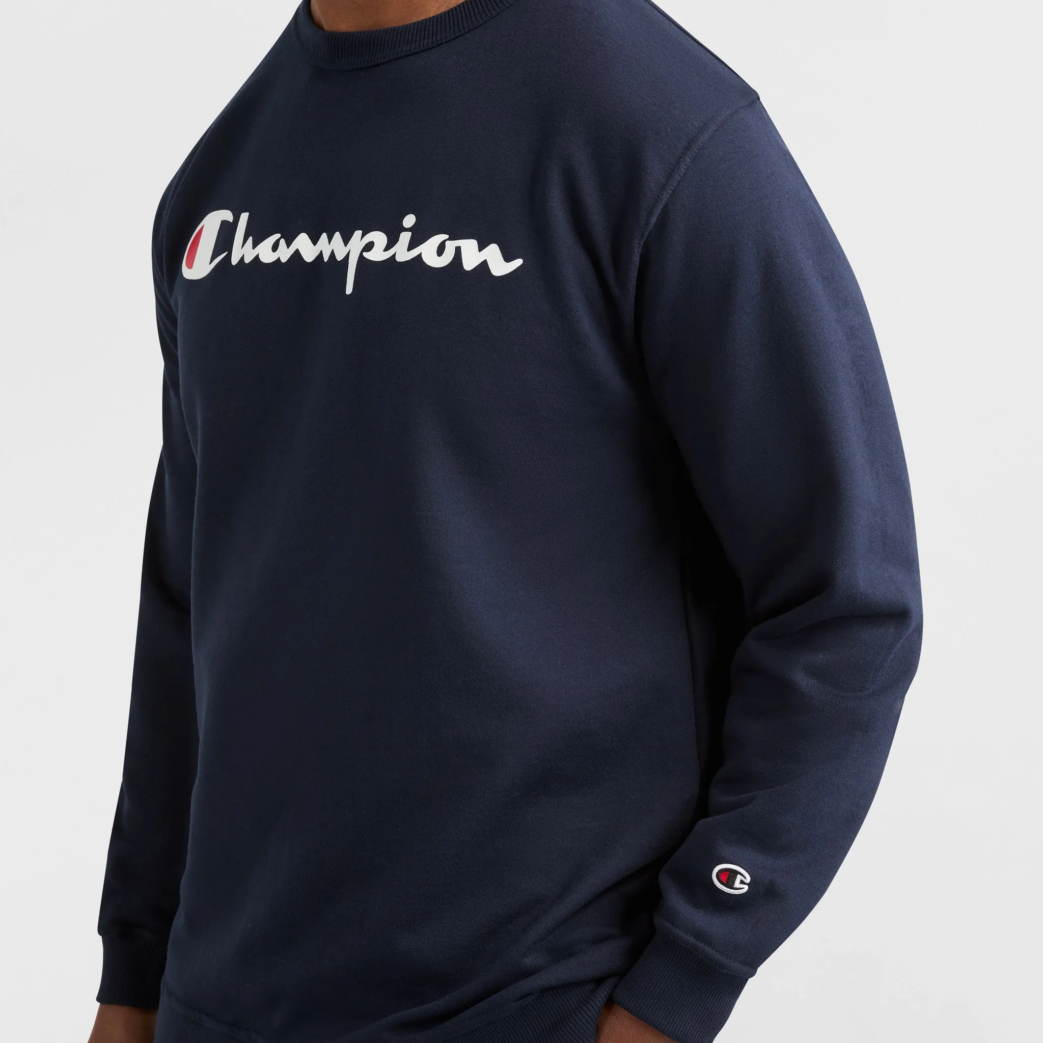 Powerblend Crewneck Sweatshirt, Script Logo - Big & Tall sold by Champion product image thumbnail 3