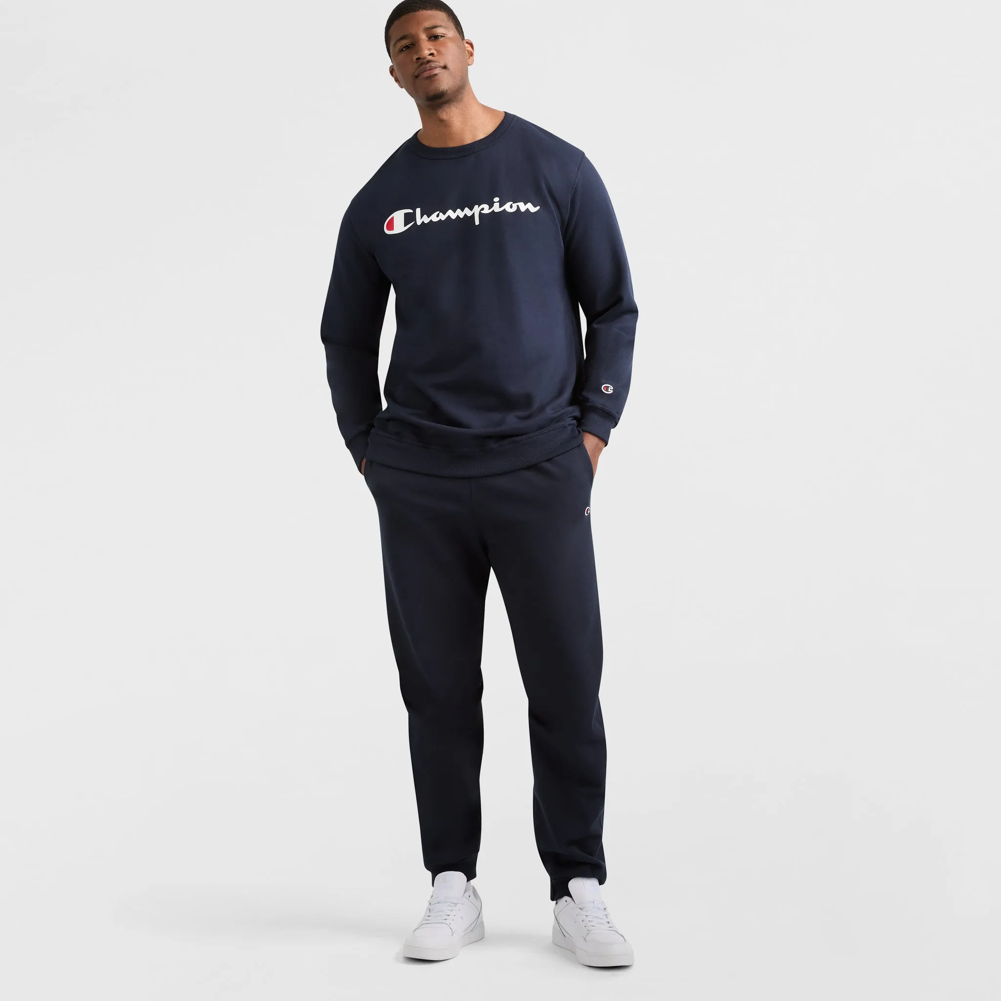 Powerblend Crewneck Sweatshirt, Script Logo - Big & Tall sold by Champion product image thumbnail 4