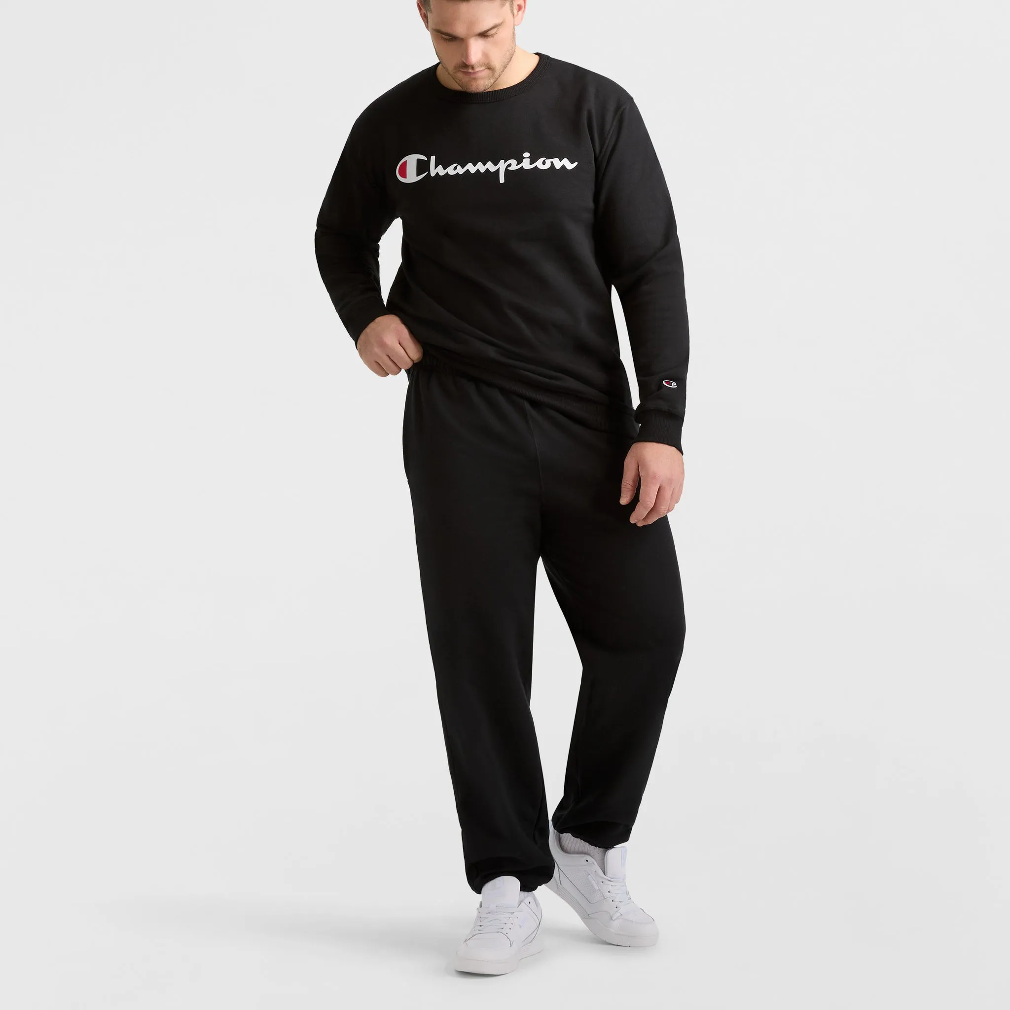 Powerblend Crewneck Sweatshirt, Script Logo - Big & Tall sold by Champion product image thumbnail 4