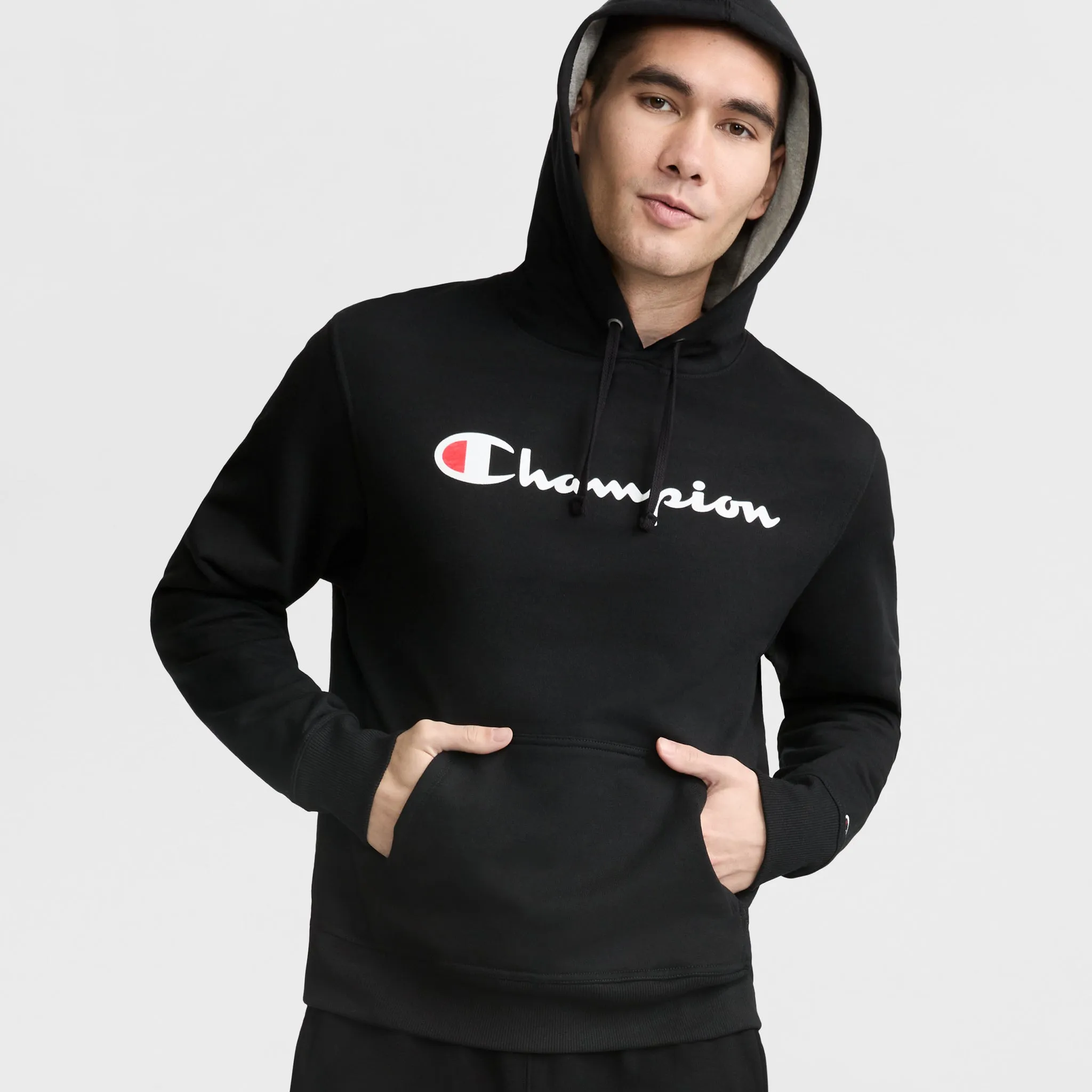 Powerblend Hoodie, Full Script Logo sold by Champion