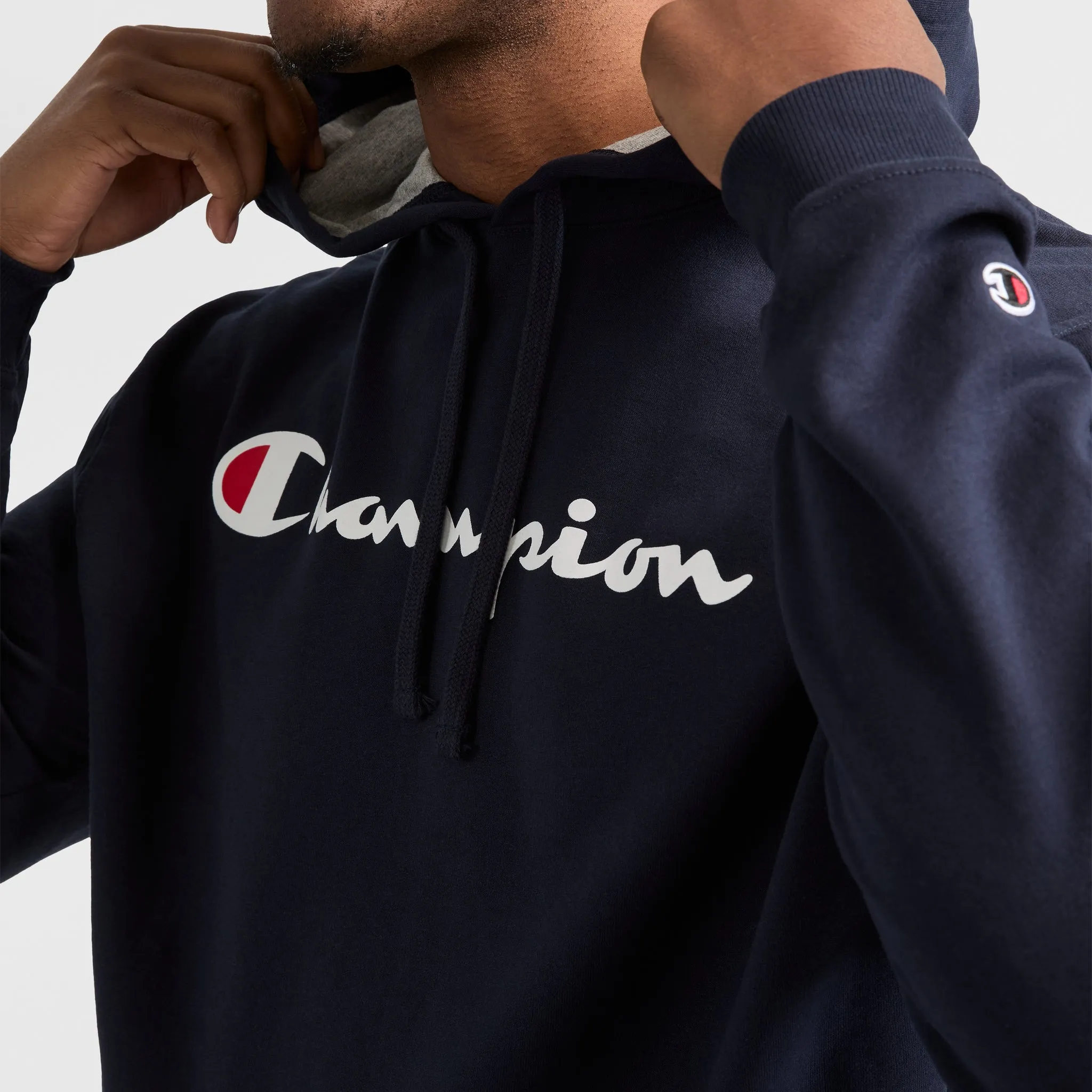 Powerblend Hoodie, Script Logo - Big & Tall sold by Champion product image thumbnail 3