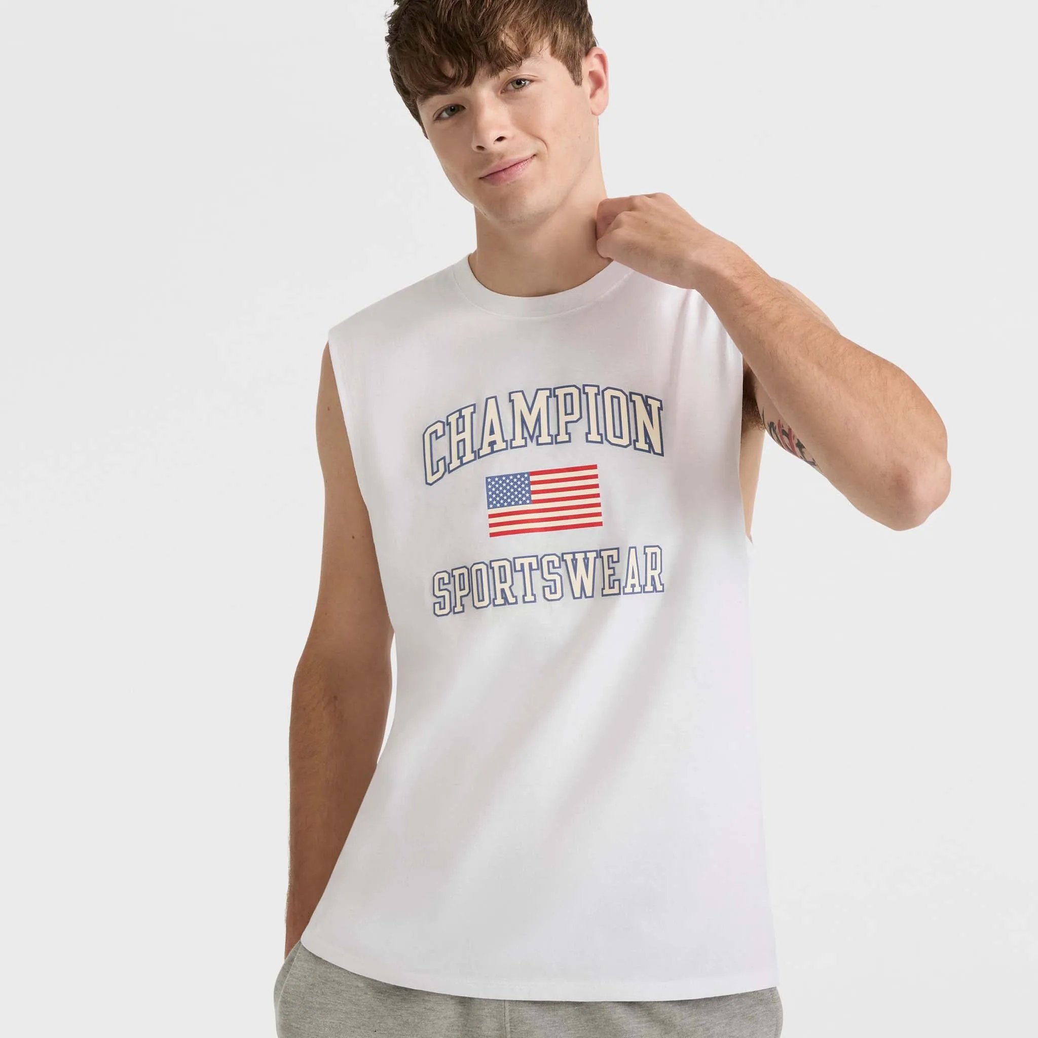 Classic Graphic Muscle Tank, USA Sportswear sold by Champion