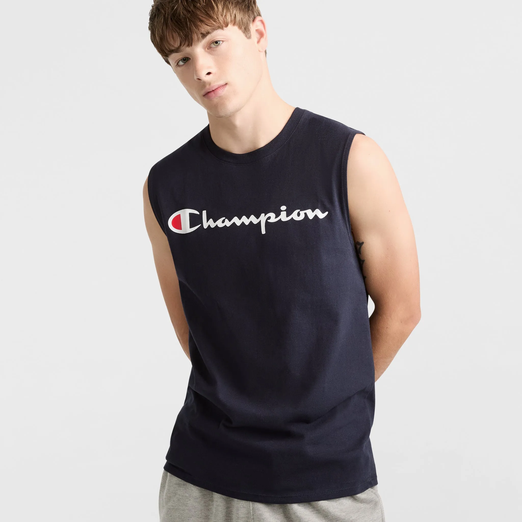 Classic Muscle Tank, Script Logo sold by Champion