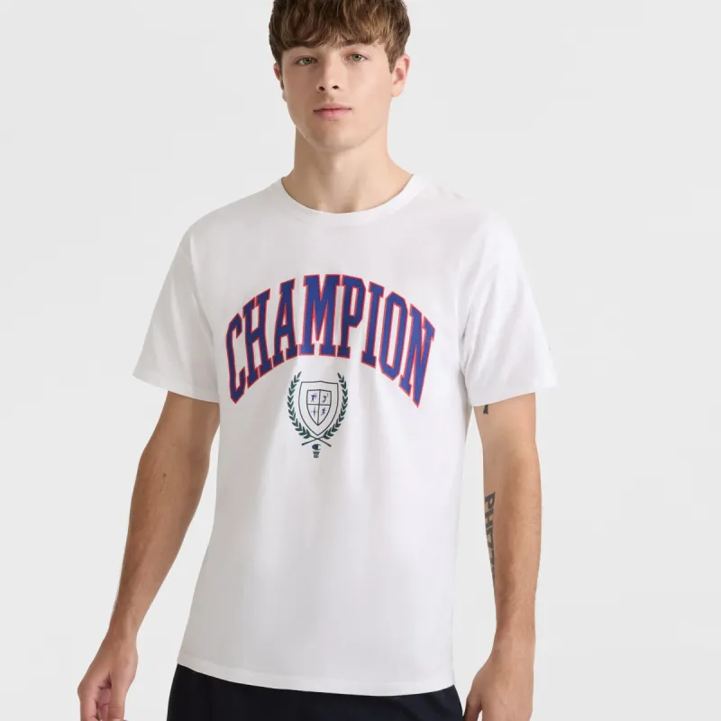 Classic Graphic T-Shirt, Block Arch & Seal sold by Champion