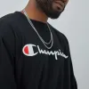 Classic Graphic Long-Sleeve T-Shirt, Script Logo - Big & Tall sold by Champion