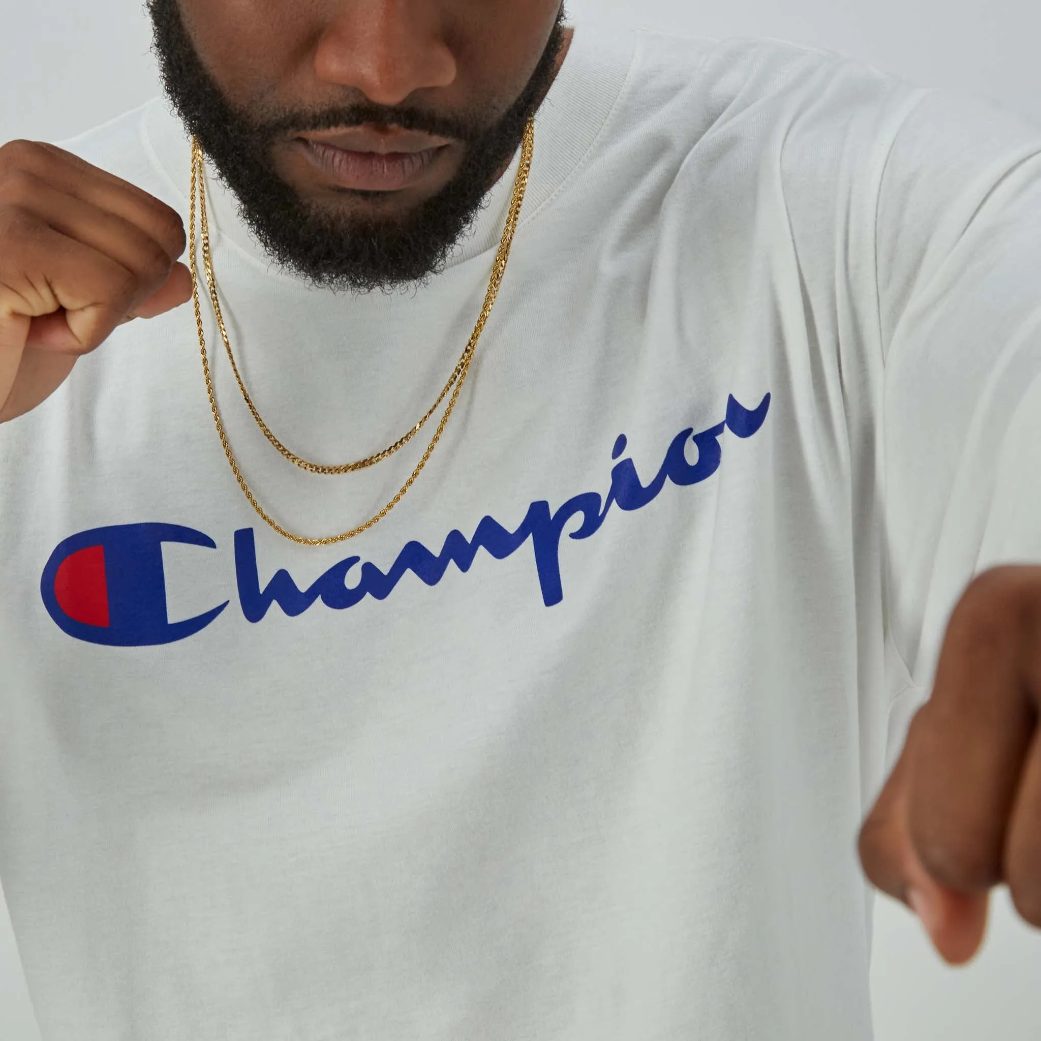 Classic Graphic Long-Sleeve T-Shirt, Script Logo - Big & Tall sold by Champion product image thumbnail 4