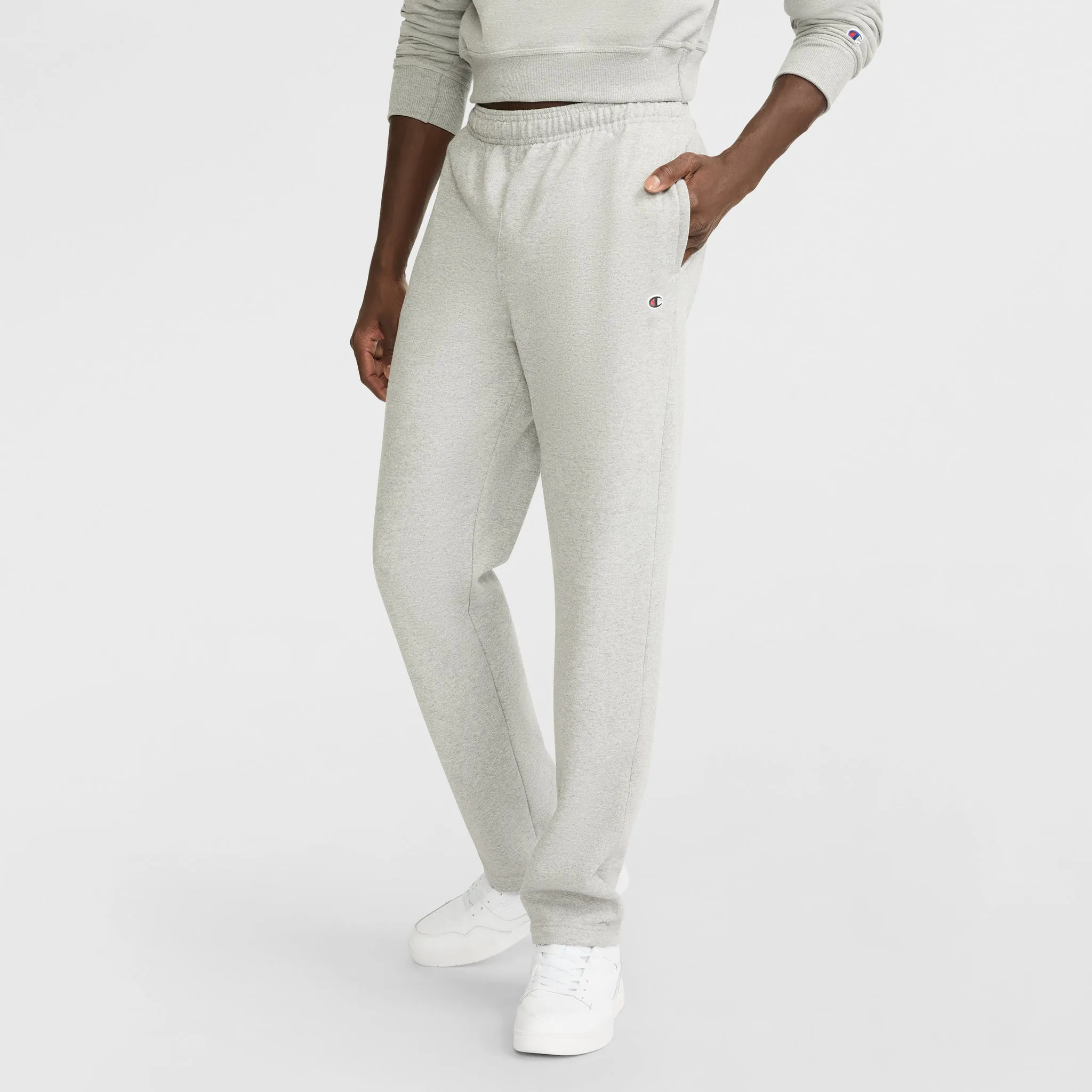Powerblend Sweatpants, Open Hem, C Logo sold by Champion