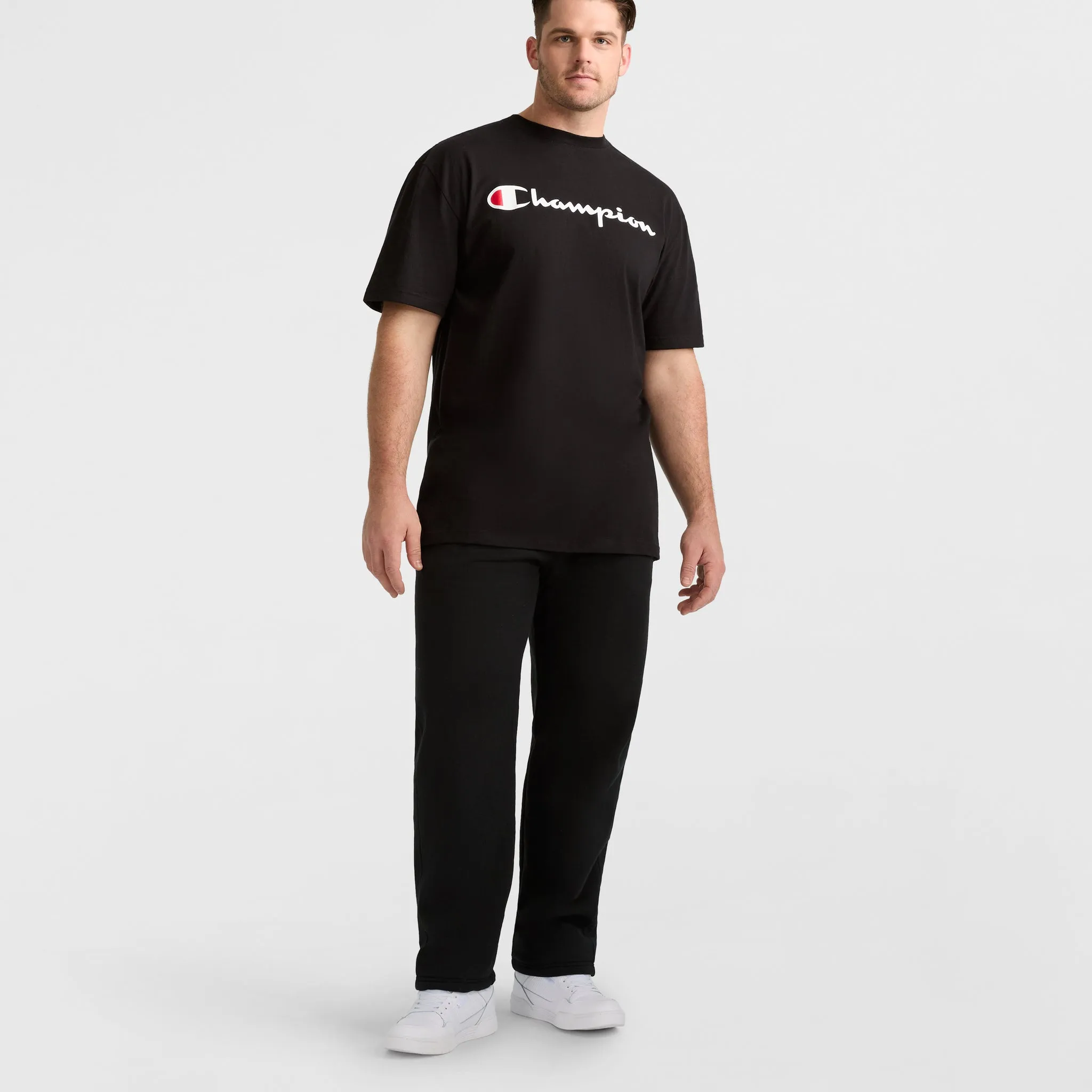 Powerblend Sweatpants, Open Hem, C Logo - Big & Tall sold by Champion product image thumbnail 4