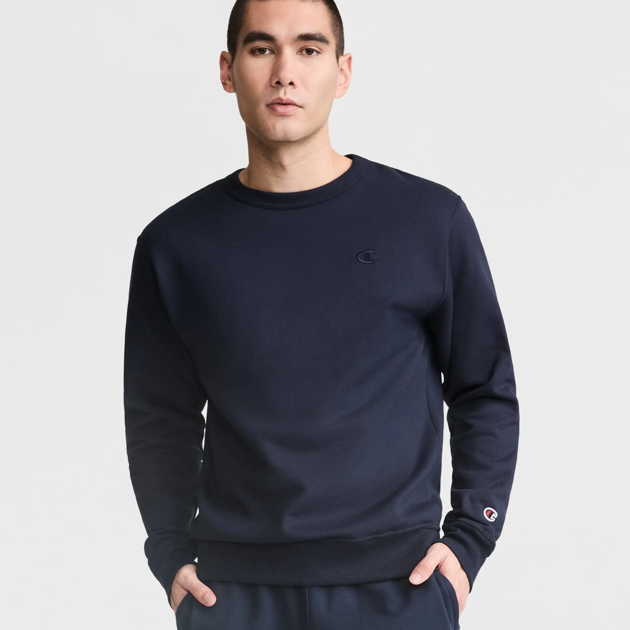 Powerblend Crewneck Sweatshirt, C Logo sold by Champion