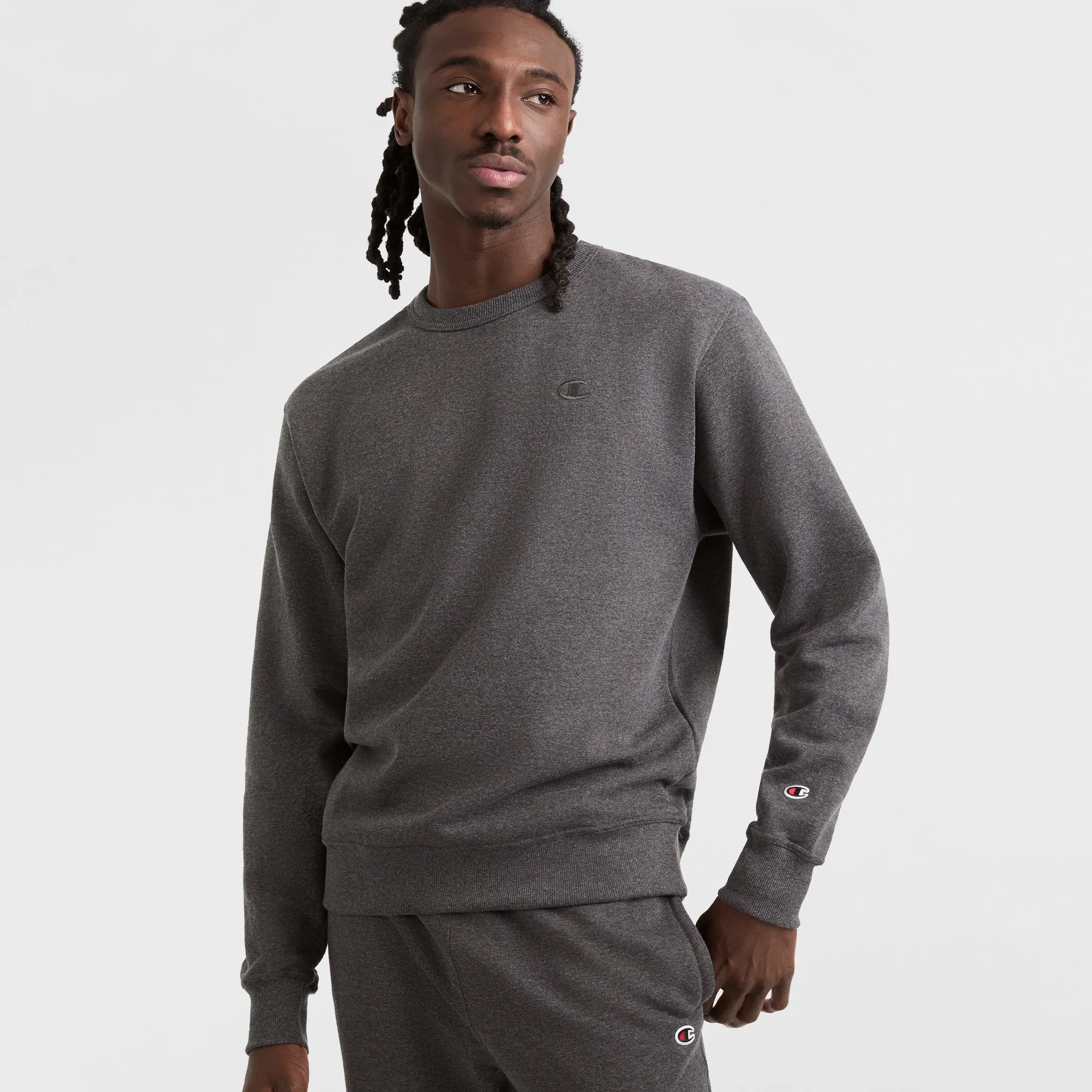 Powerblend Crewneck Sweatshirt, C Logo sold by Champion