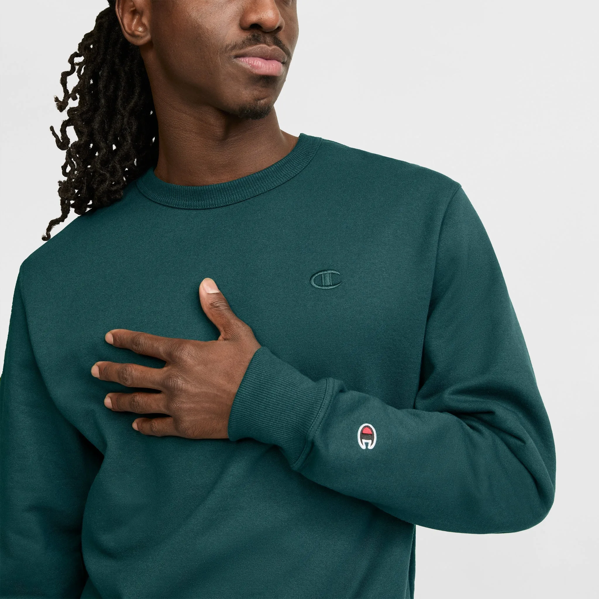 Powerblend Crewneck Sweatshirt, C Logo sold by Champion product image thumbnail 3
