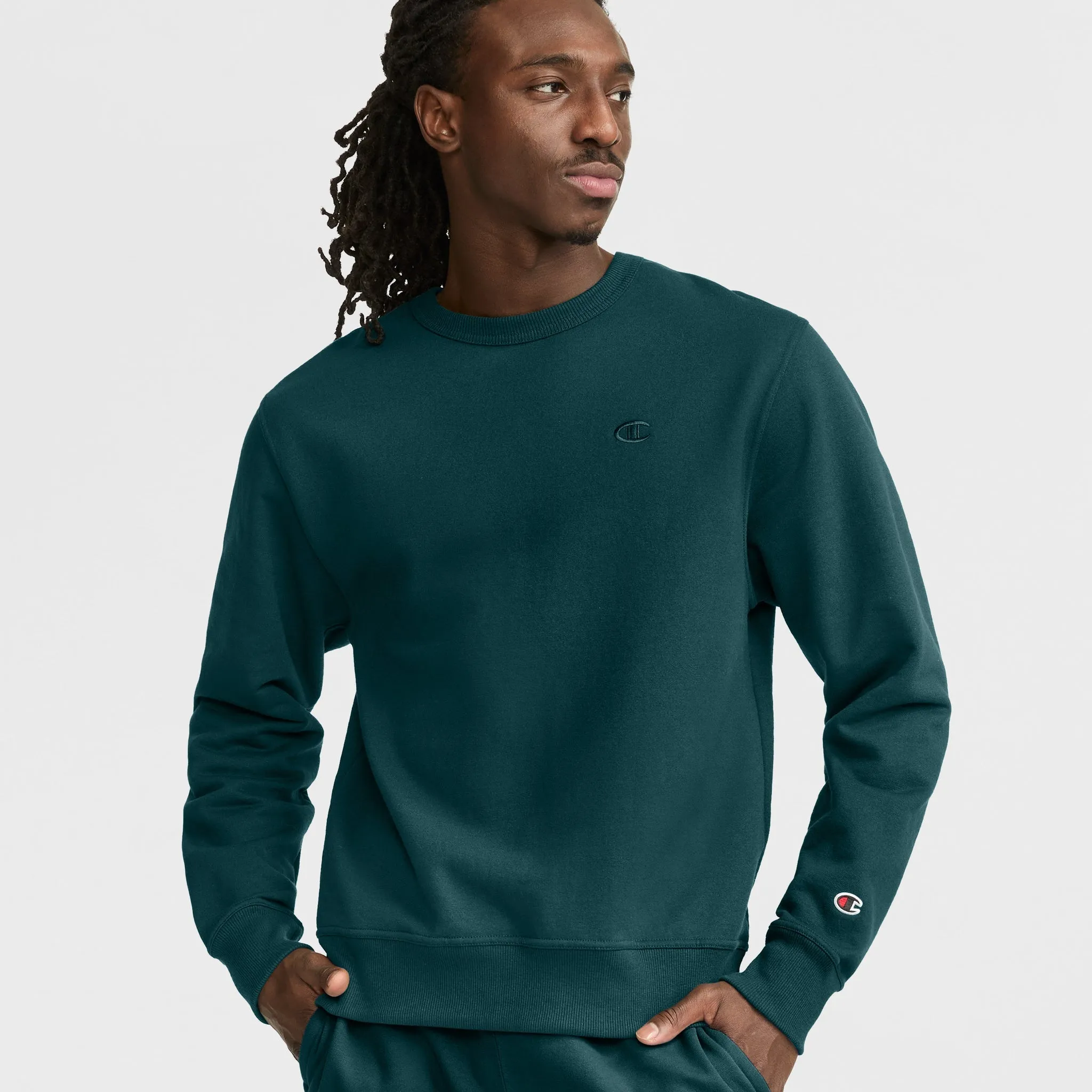 Powerblend Crewneck Sweatshirt, C Logo sold by Champion