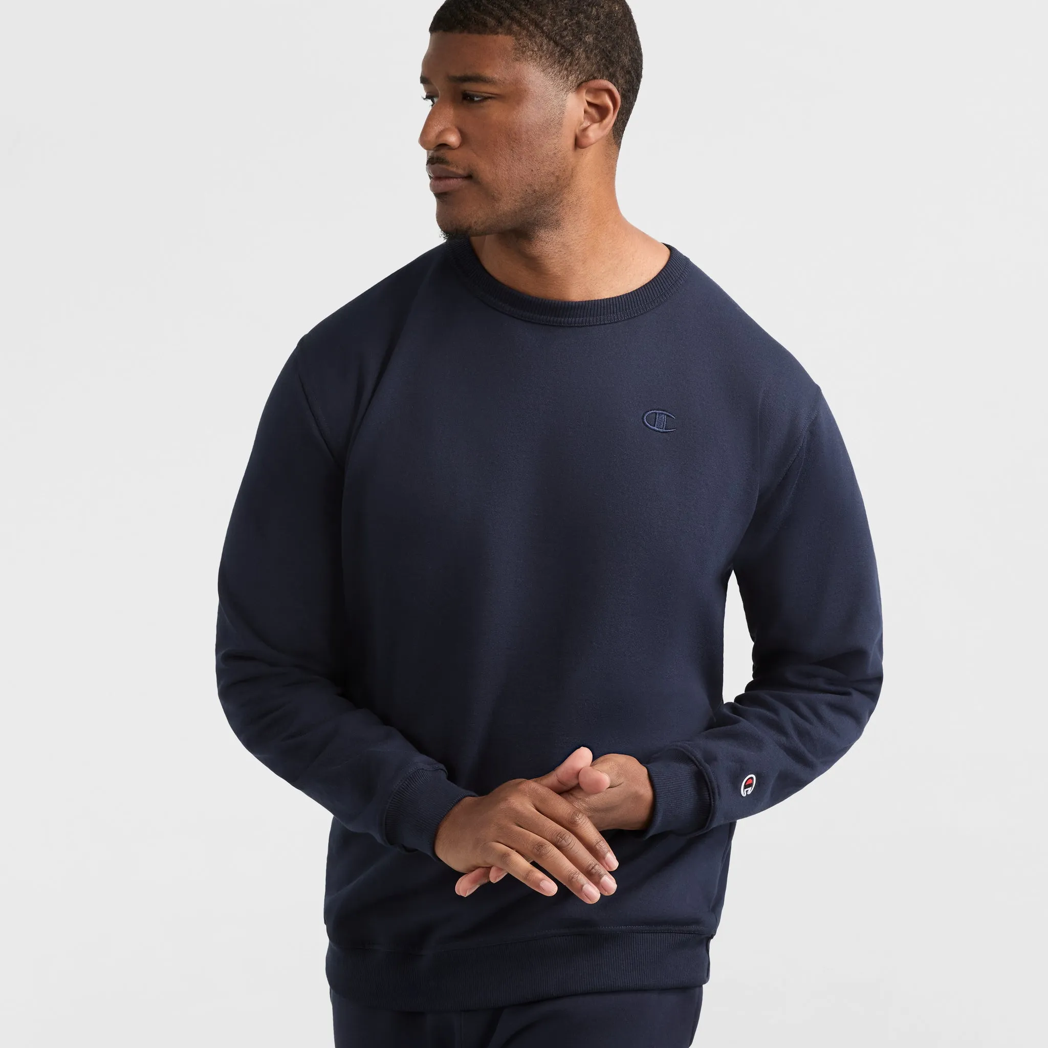 Powerblend Crewneck Sweatshirt, C Logo - Big & Tall sold by Champion
