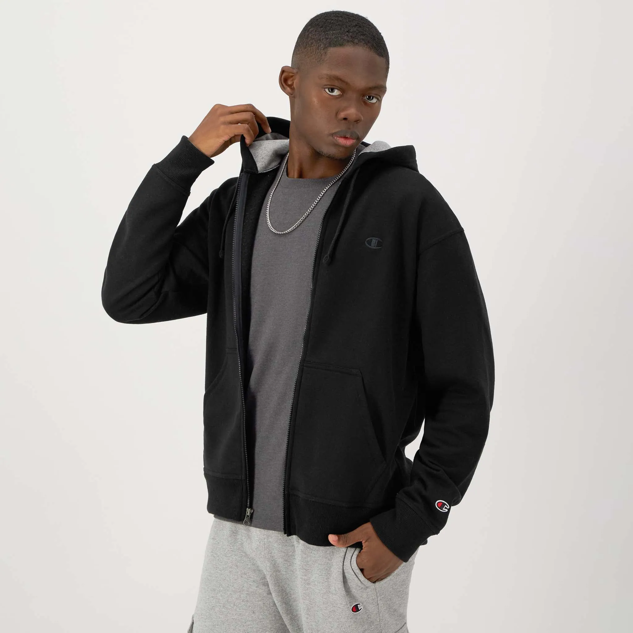 Powerblend Full-Zip Hoodie, C Logo sold by Champion product image thumbnail 2