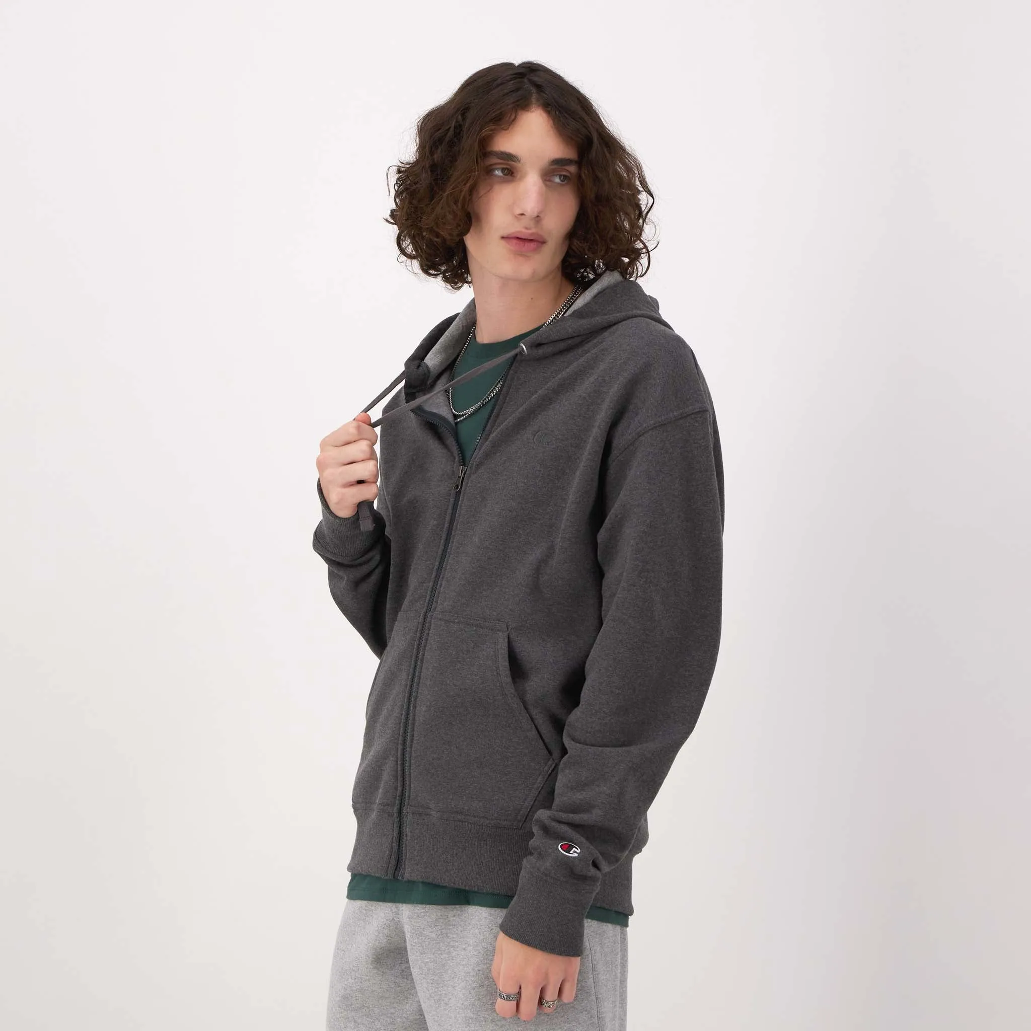 Powerblend Full-Zip Hoodie, C Logo sold by Champion product image thumbnail 2