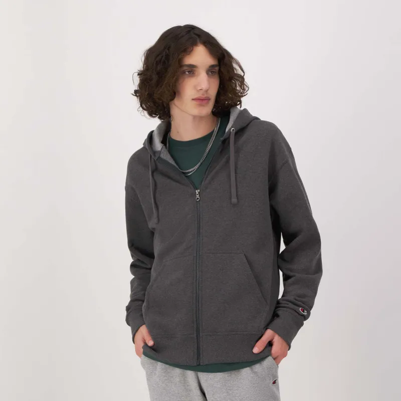 Powerblend Full-Zip Hoodie, C Logo sold by Champion