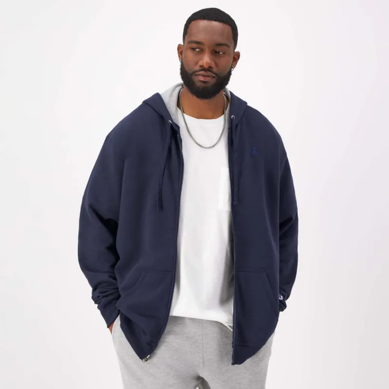 Powerblend Full Zip Hoodie, C Logo - Big & Tall sold by Champion