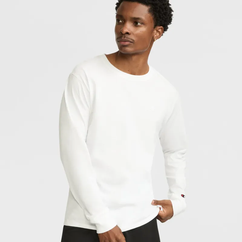 Classic Long Sleeve T-Shirt, Embroidered C Logo sold by Champion
