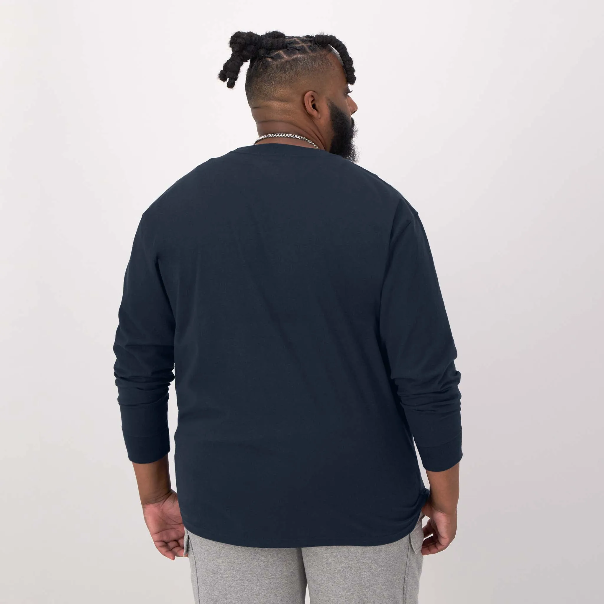 Classic Long-Sleeve T-Shirt, Embroidered C Logo - Big & Tall sold by Champion product image thumbnail 3