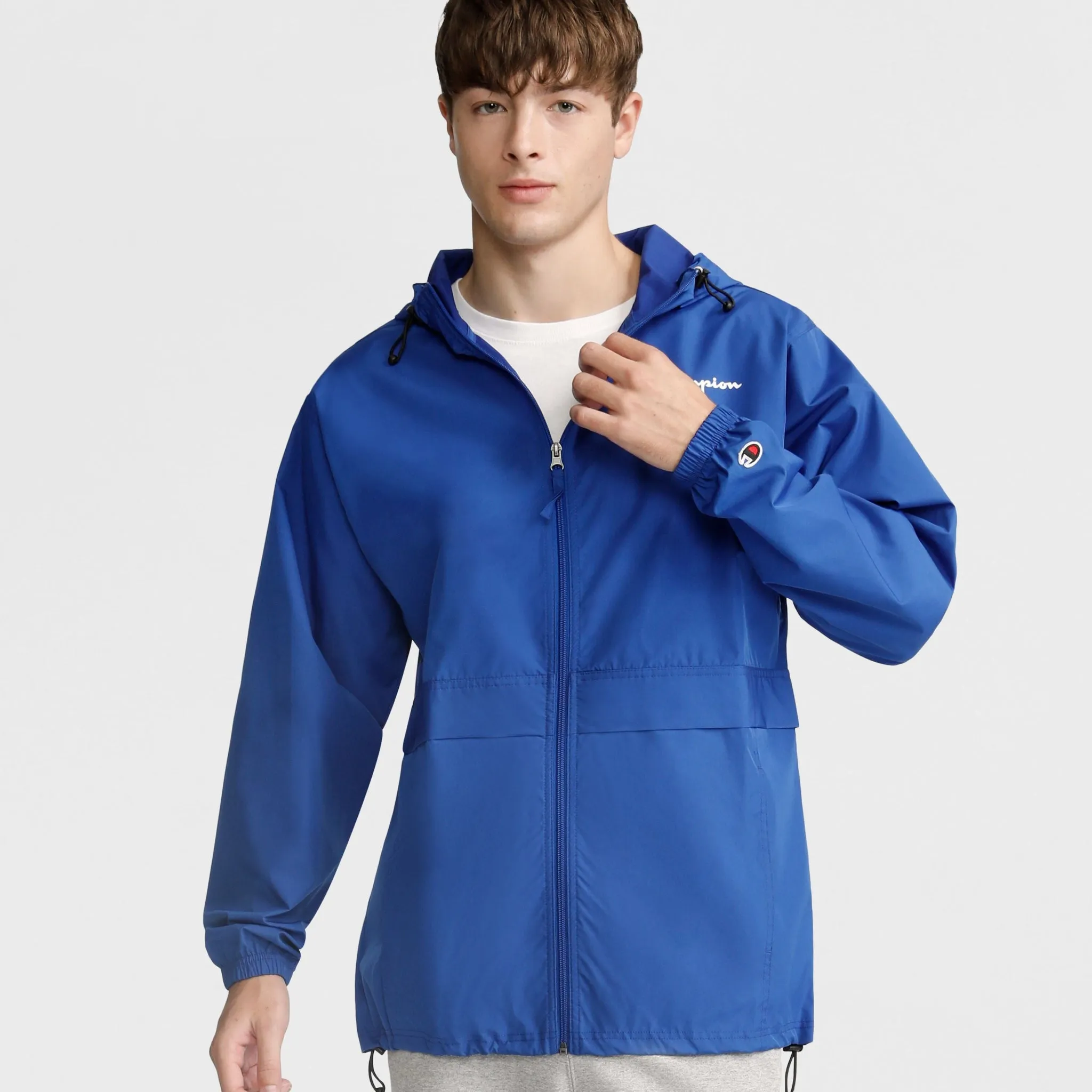 Stadium Packable Jacket, Script Logo sold by Champion