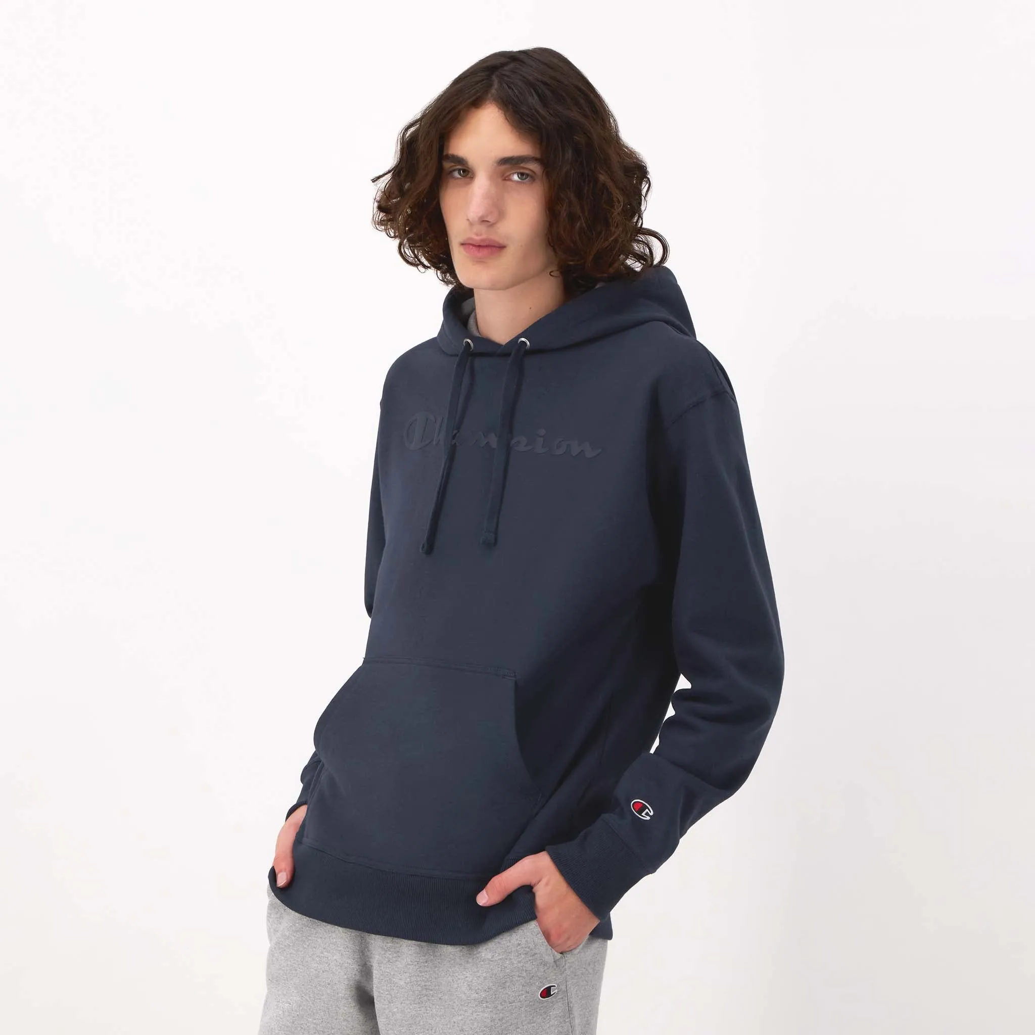 Powerblend Hoodie, Tonal Script Logo sold by Champion product image thumbnail 2