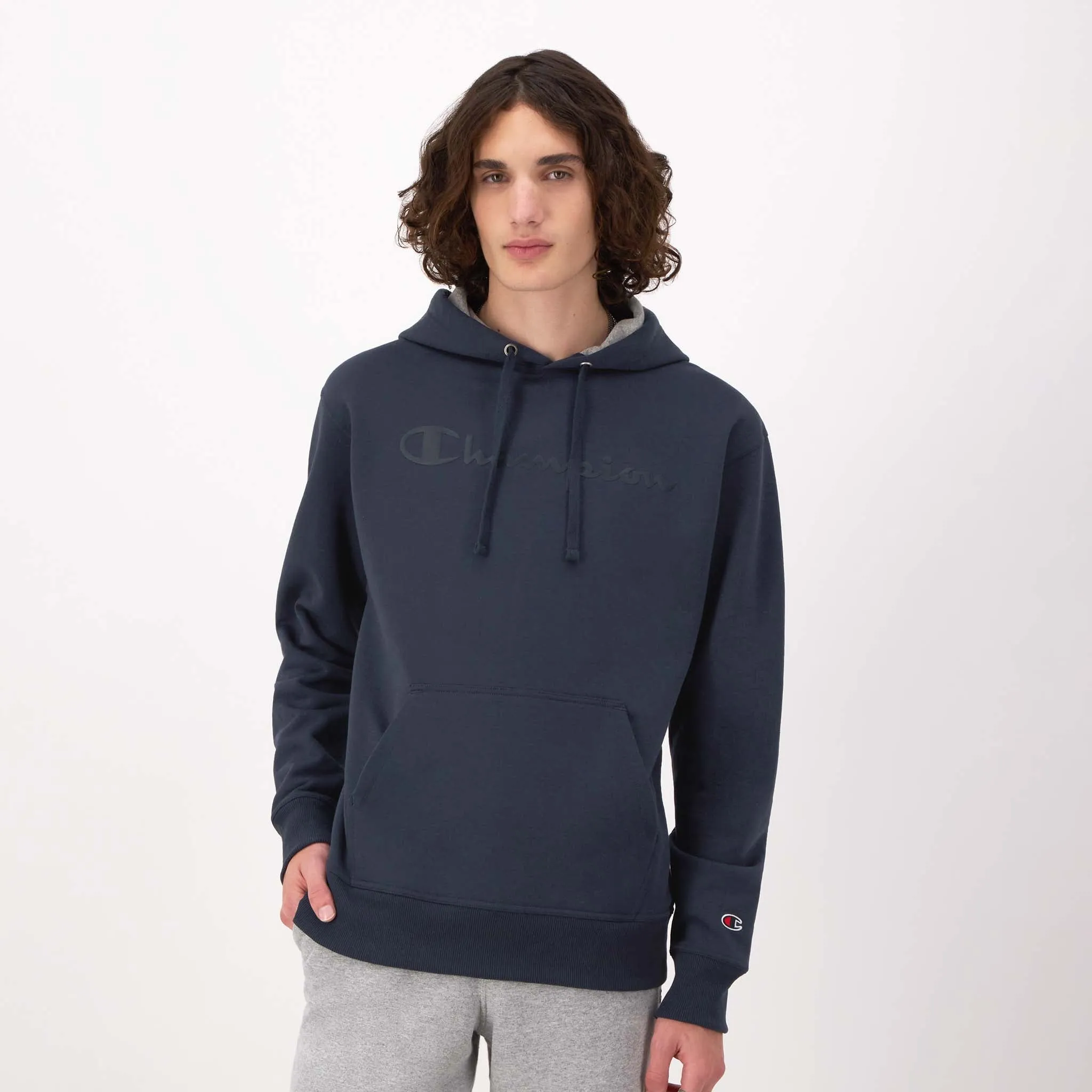 Powerblend Hoodie, Tonal Script Logo sold by Champion
