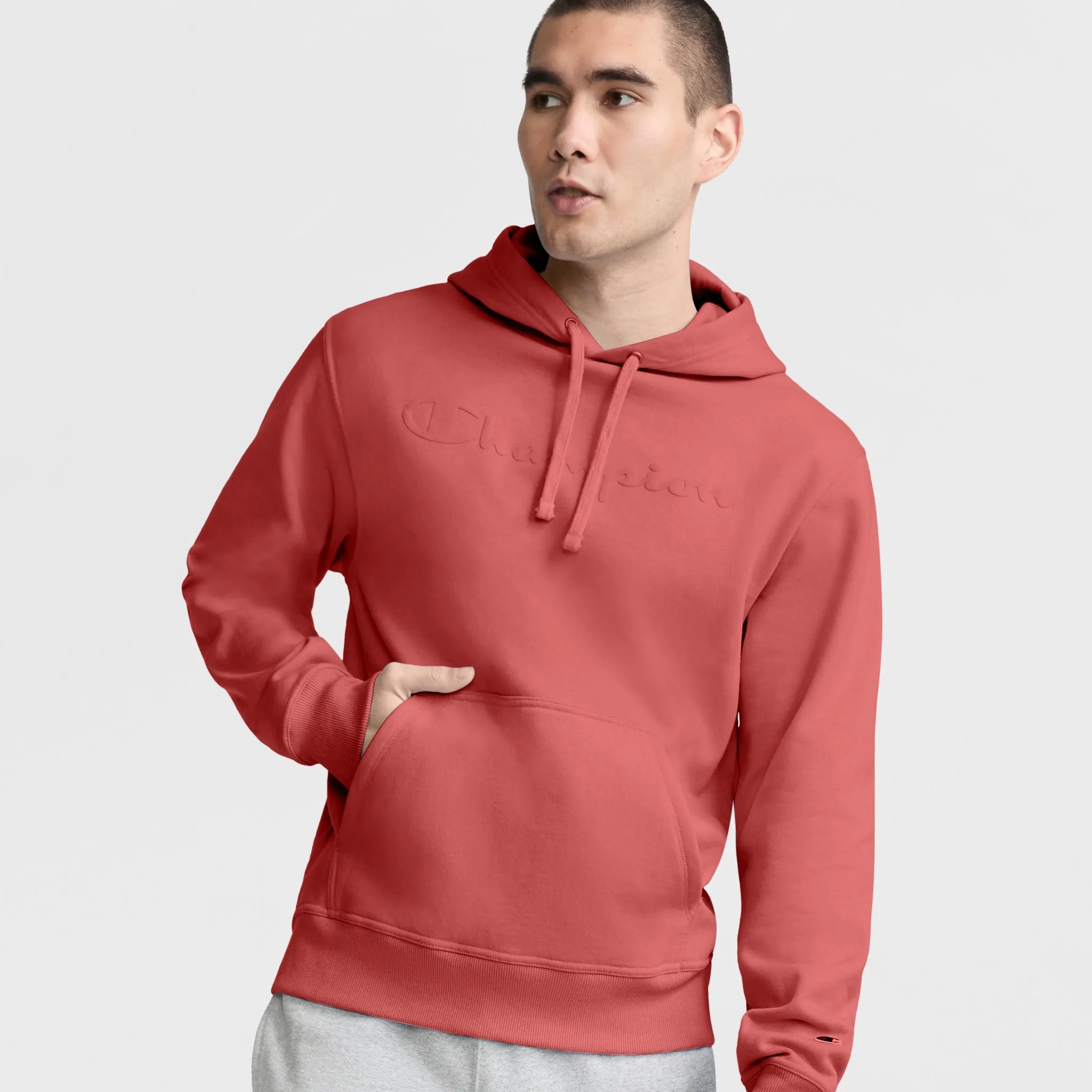 Powerblend Hoodie, Tonal Script Logo sold by Champion