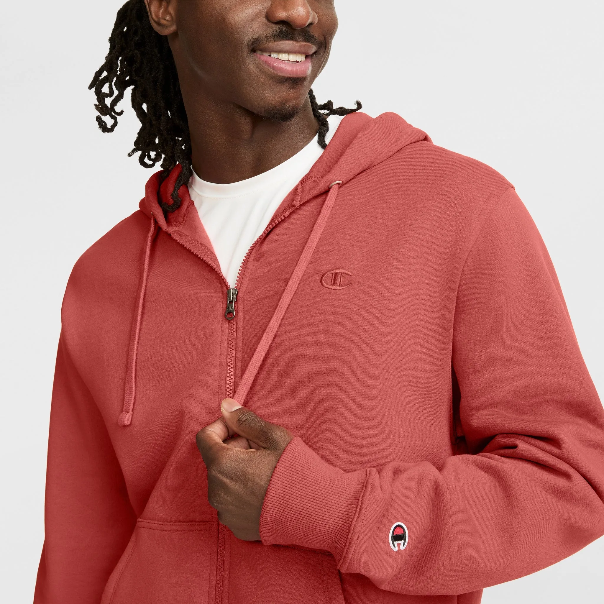 Powerblend Full-Zip Hoodie, C Logo sold by Champion product image thumbnail 3