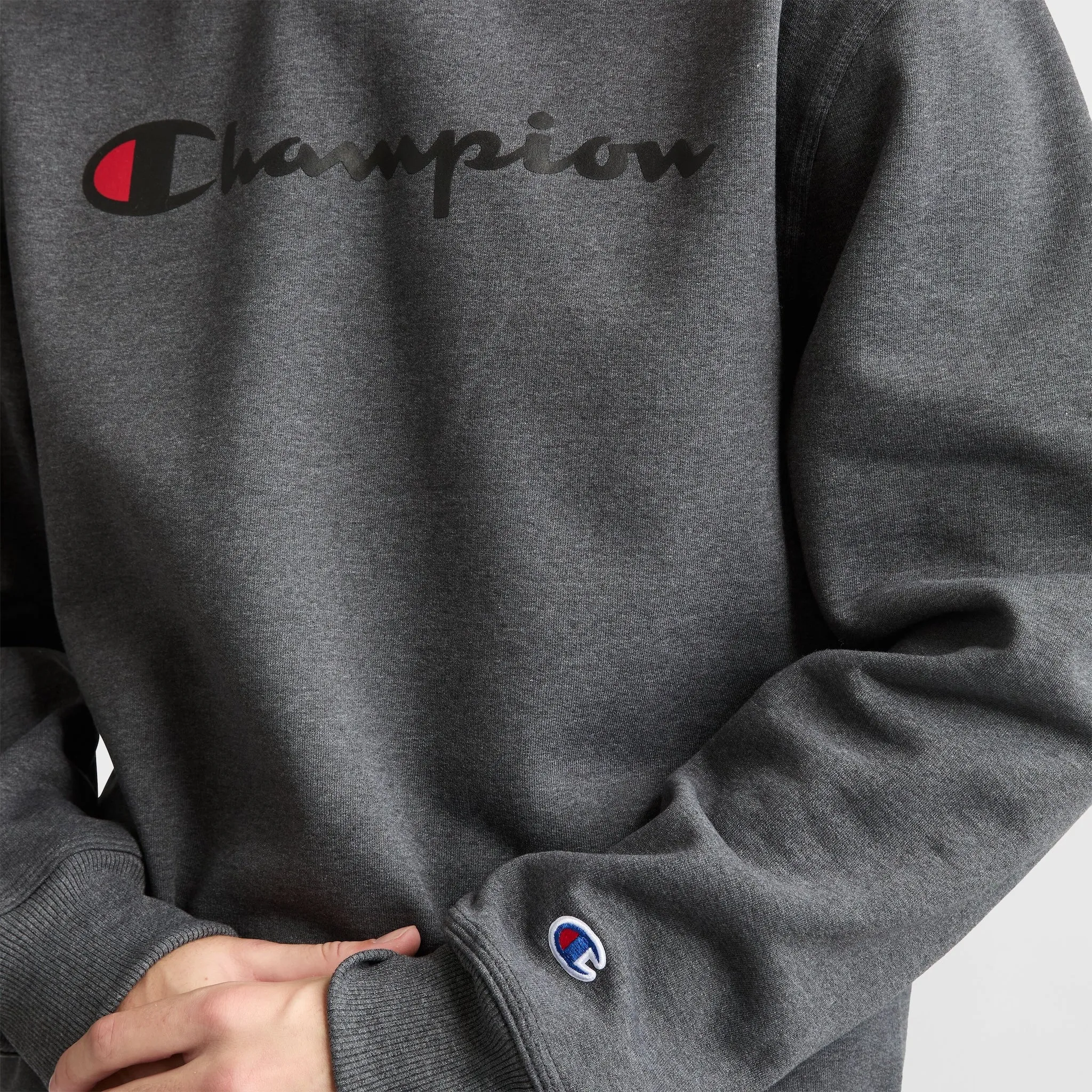Powerblend Crewneck Sweatshirt, Classic Script Logo sold by Champion product image thumbnail 3