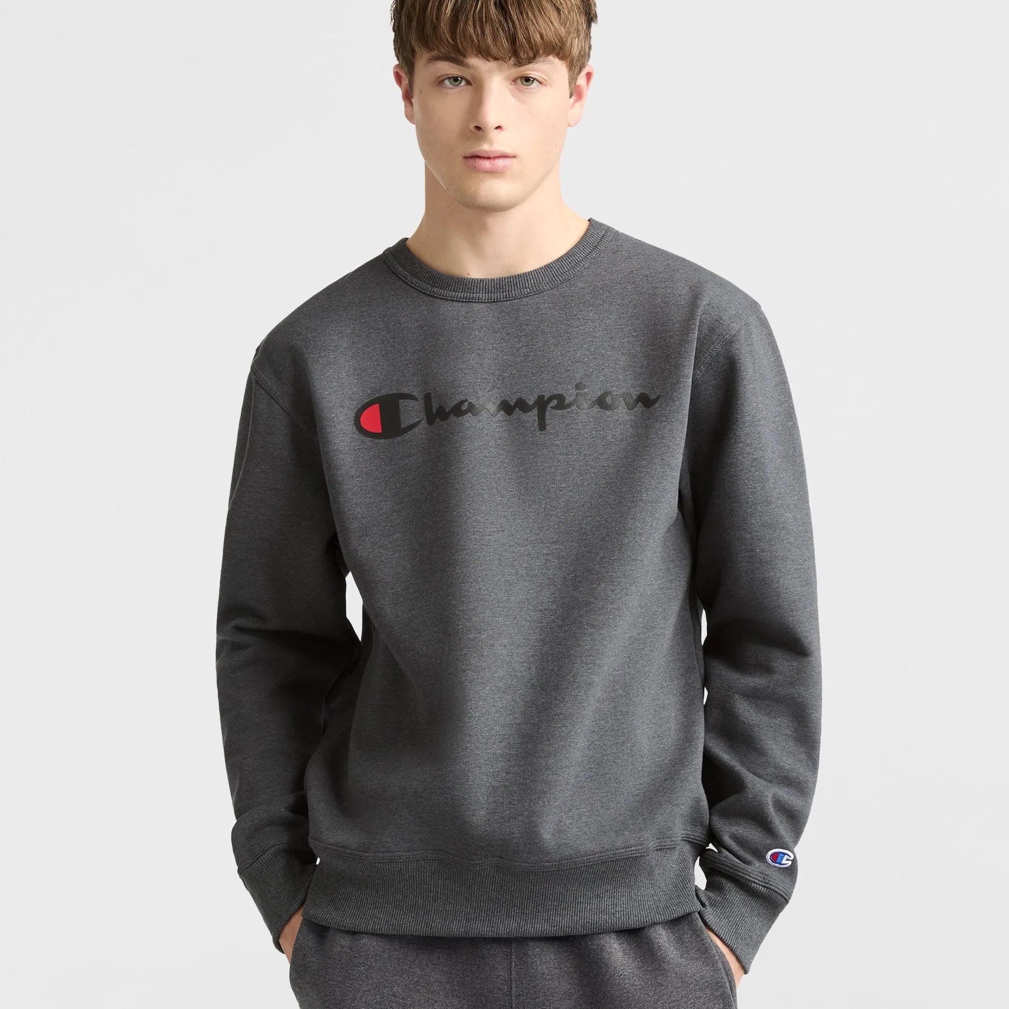 Powerblend Crewneck Sweatshirt, Classic Script Logo sold by Champion