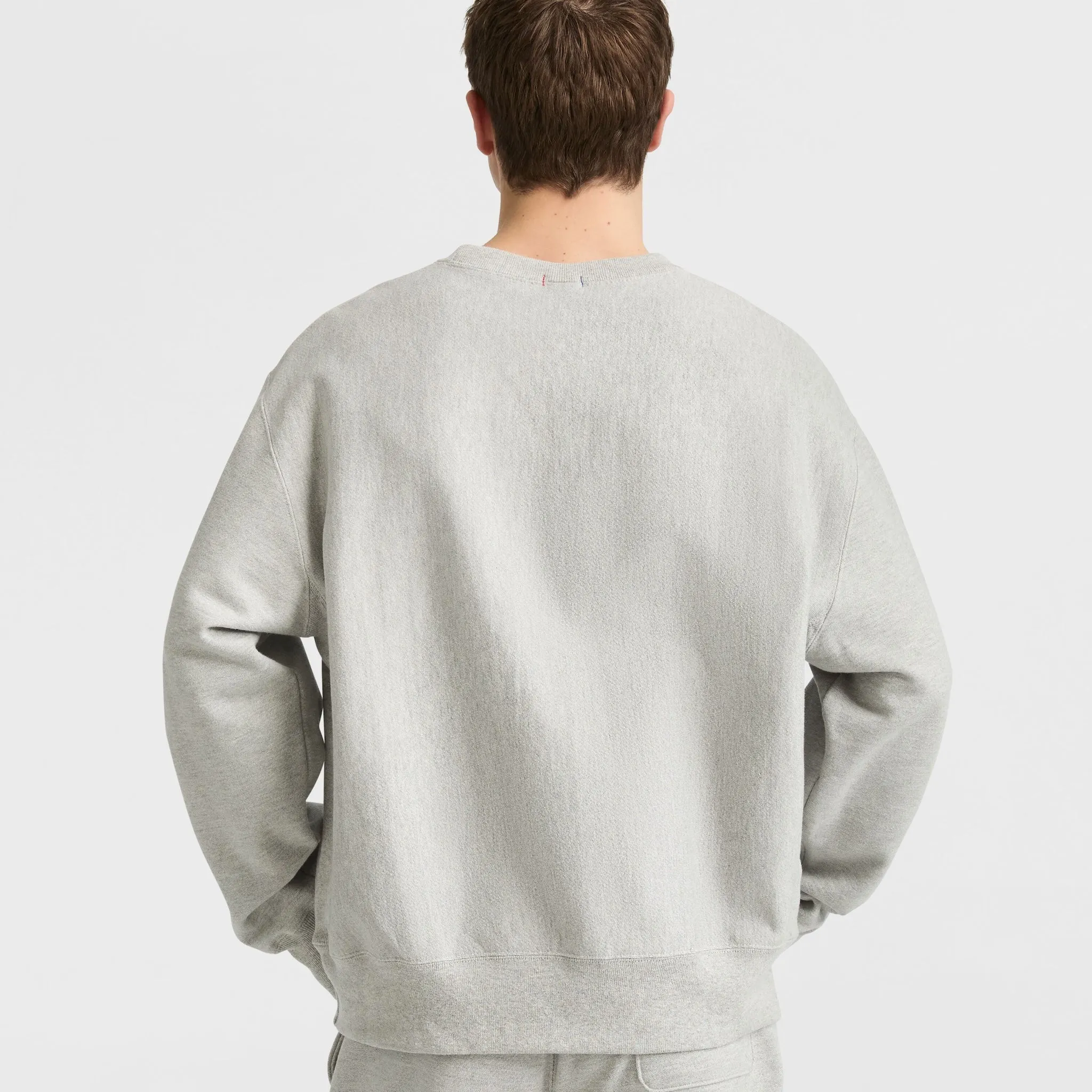 Reverse Weave Crewneck Sweatshirt, White Vintage Script Logo sold by Champion product image thumbnail 2