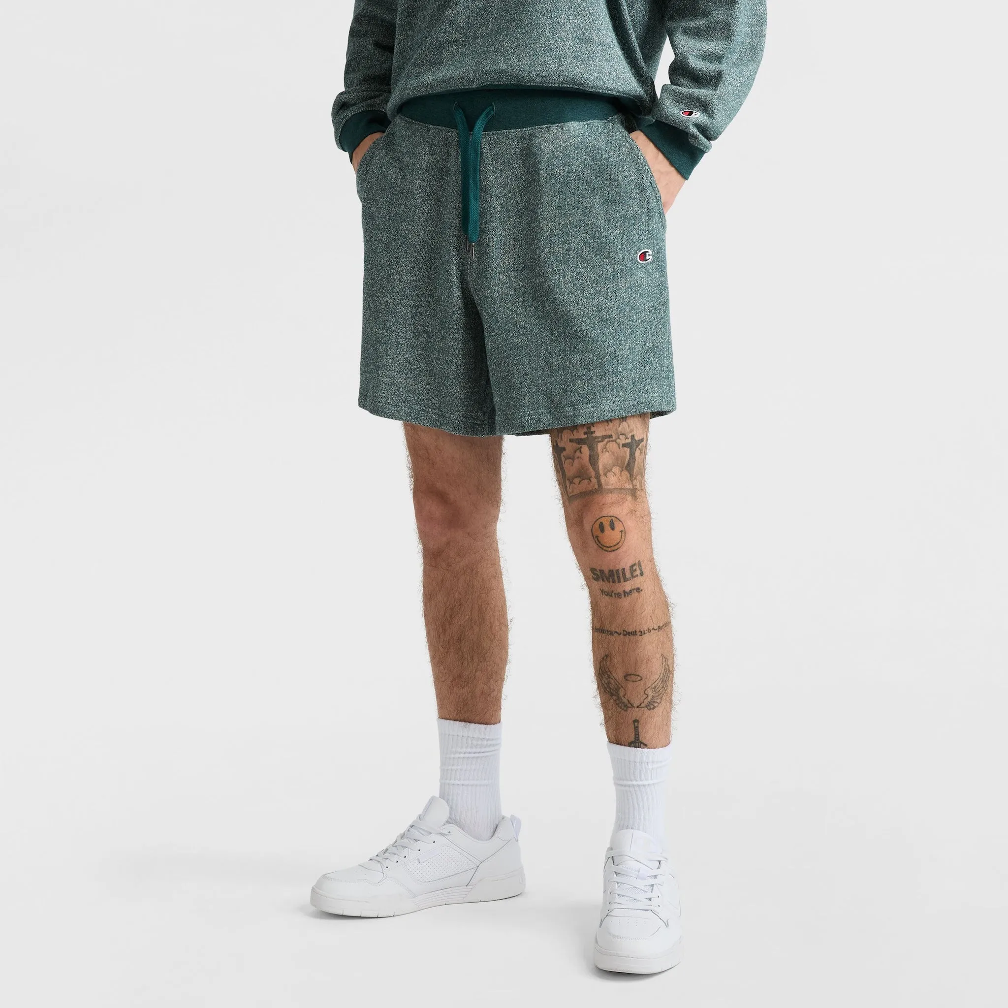 7" Yearbook Sweat Short, C Logo sold by Champion