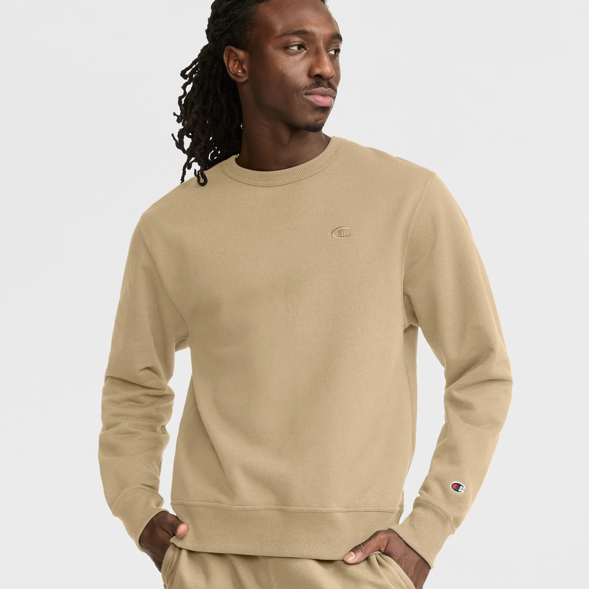 Powerblend Crewneck Sweatshirt, C Logo sold by Champion