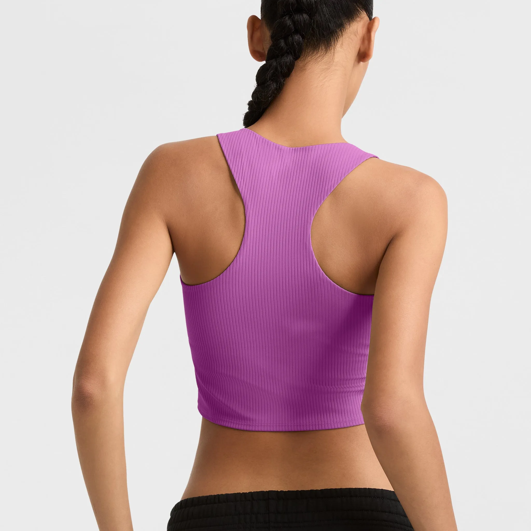 Soft Touch Ribbed Cropped Tank Top, C Logo sold by Champion product image thumbnail 2