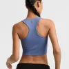 Soft Touch Ribbed Cropped Tank Top, C Logo sold by Champion