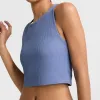 Soft Touch Ribbed Cropped Tank Top, C Logo sold by Champion
