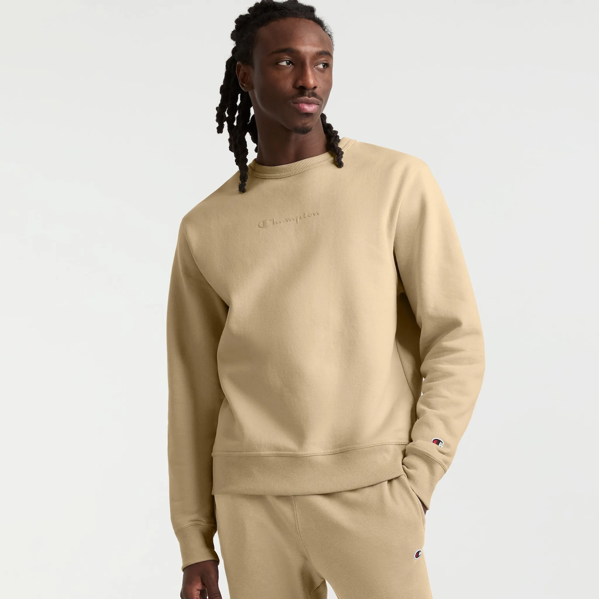 Powerblend Crewneck Sweatshirt, Tonal Script Logo sold by Champion