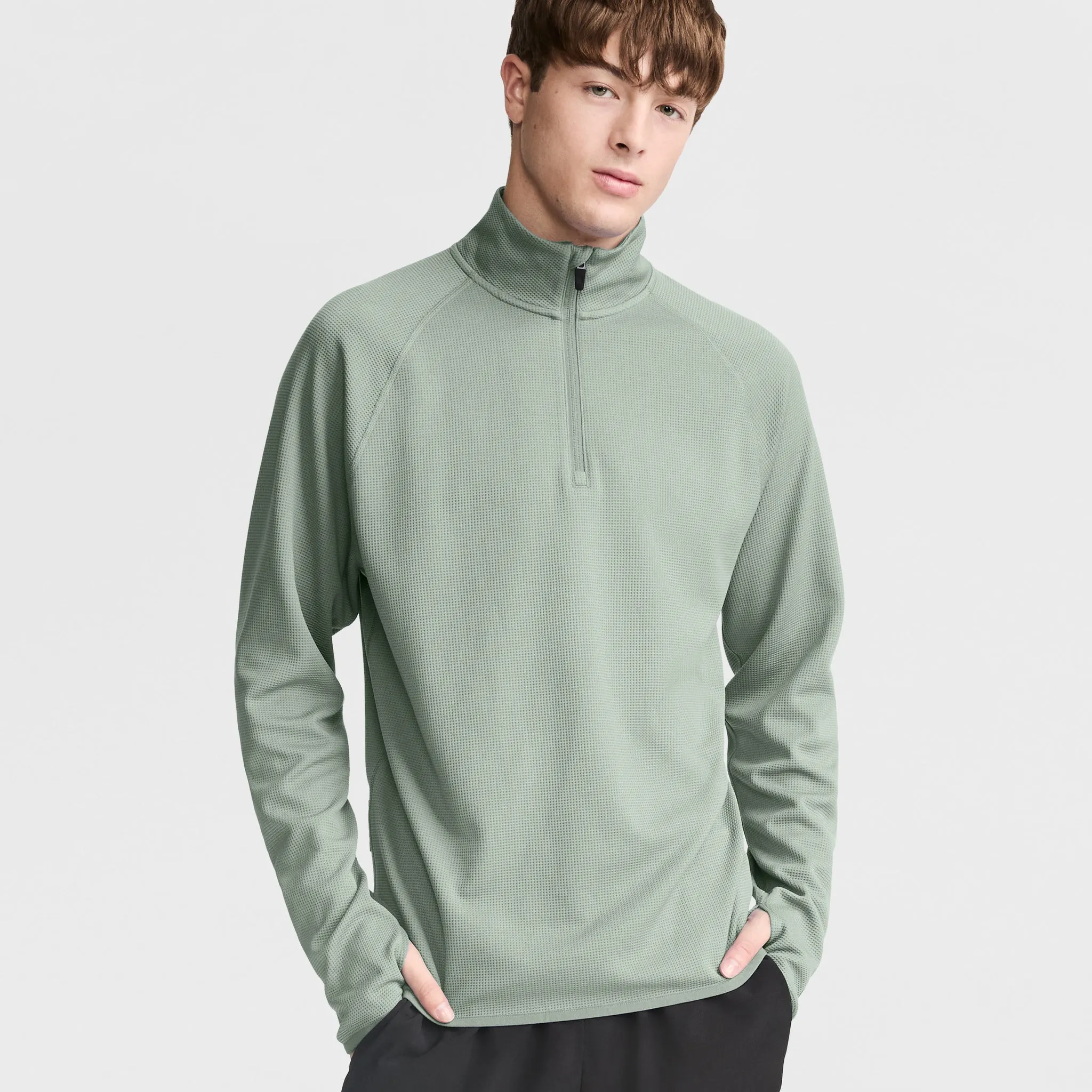 C-VPR 1/4 Zip Waffle Knit Pullover, Reflective C Logo sold by Champion