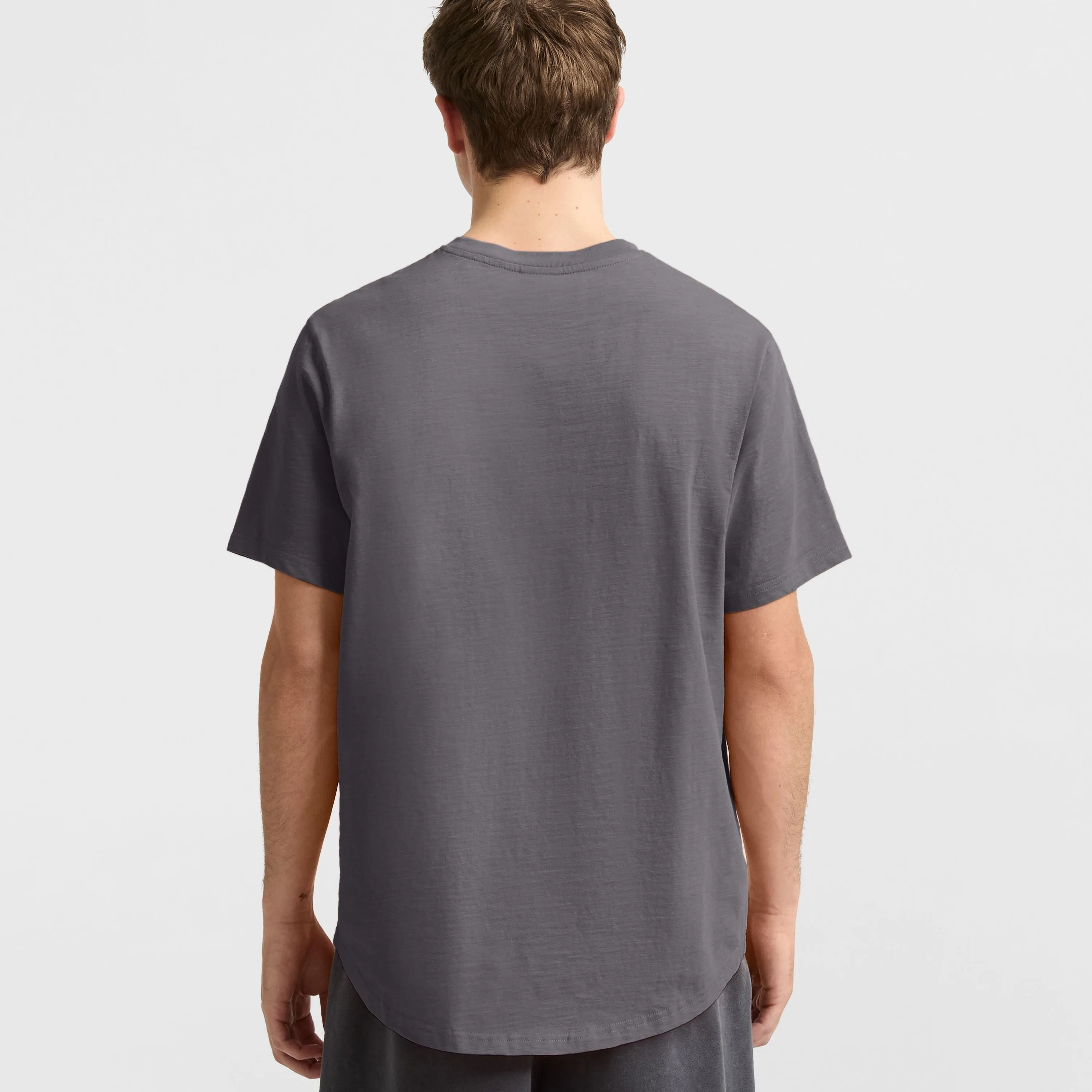 Curved Hem Slub T-Shirt, Embroidered Script sold by Champion product image thumbnail 2