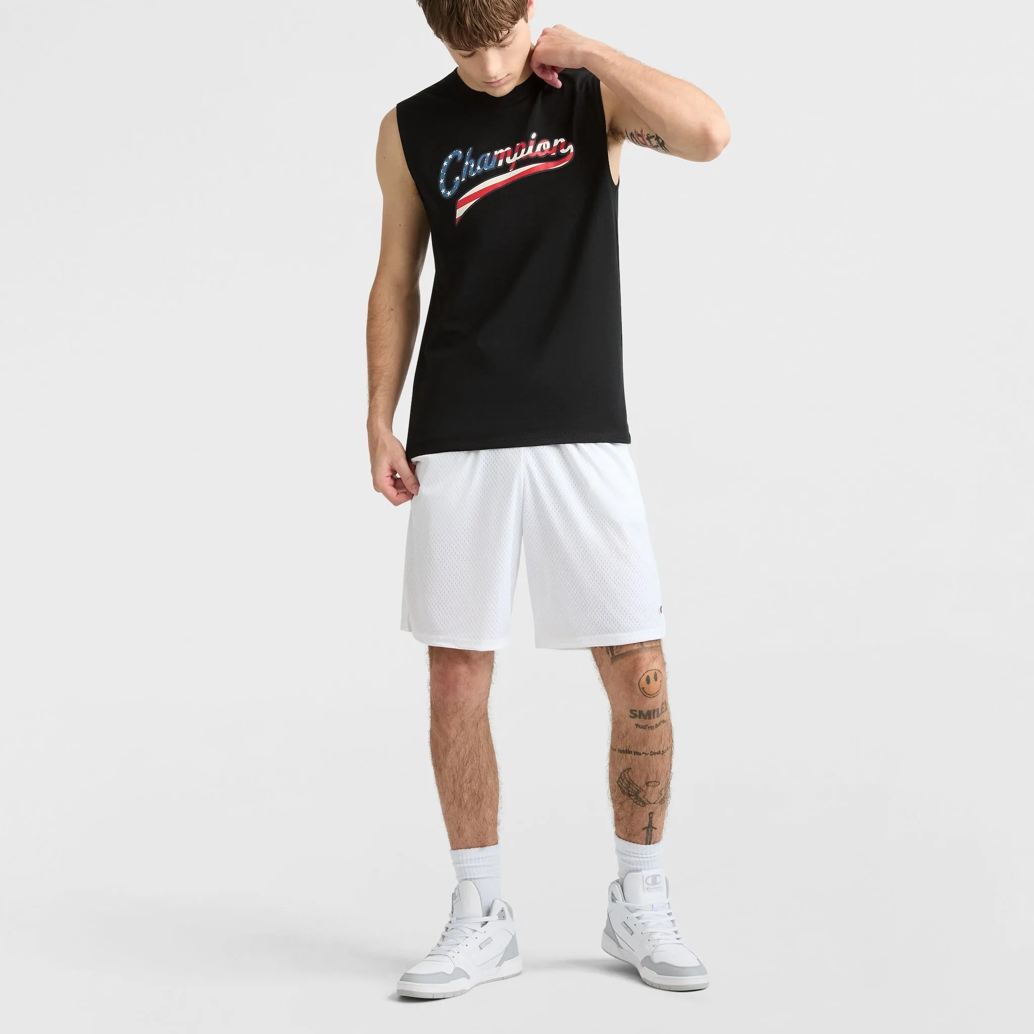 Classic Graphic Muscle Tank, USA Flag Script sold by Champion product image thumbnail 5