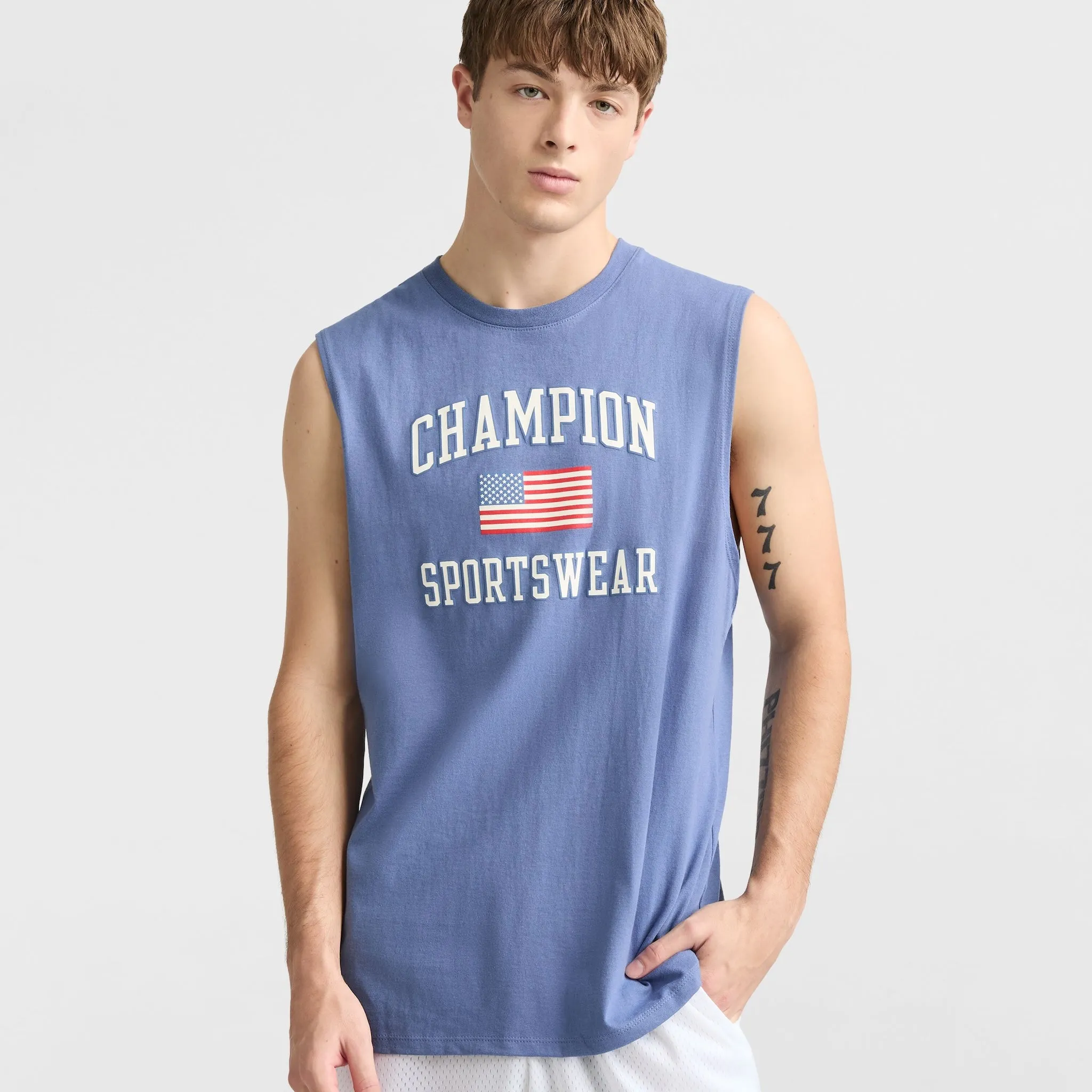 Classic Graphic Muscle Tank, USA Sportswear sold by Champion