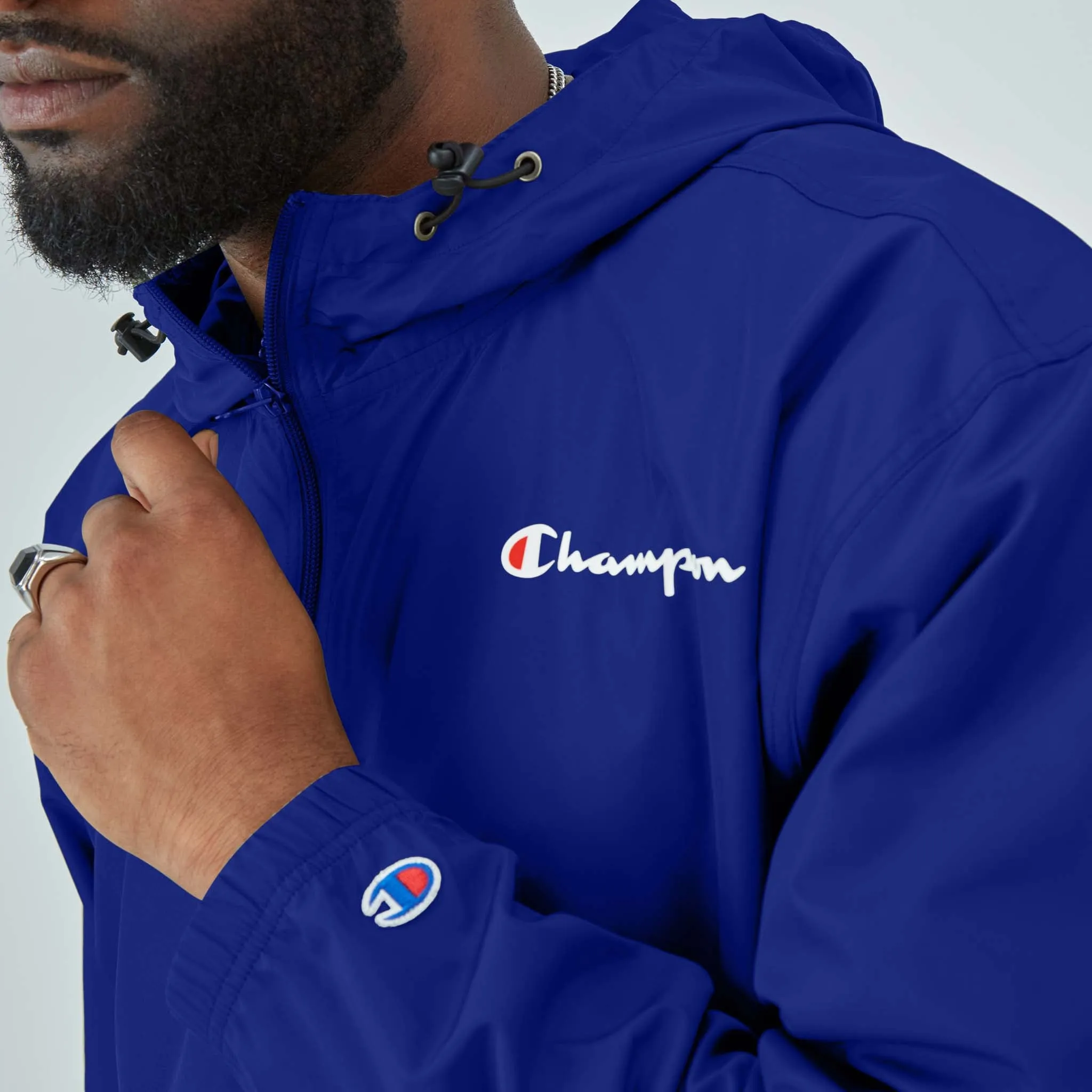 Stadium Packable Jacket, Script Logo - Big & Tall sold by Champion product image thumbnail 3