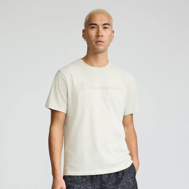 Classic Graphic T-Shirt, Tonal Script Logo sold by Champion
