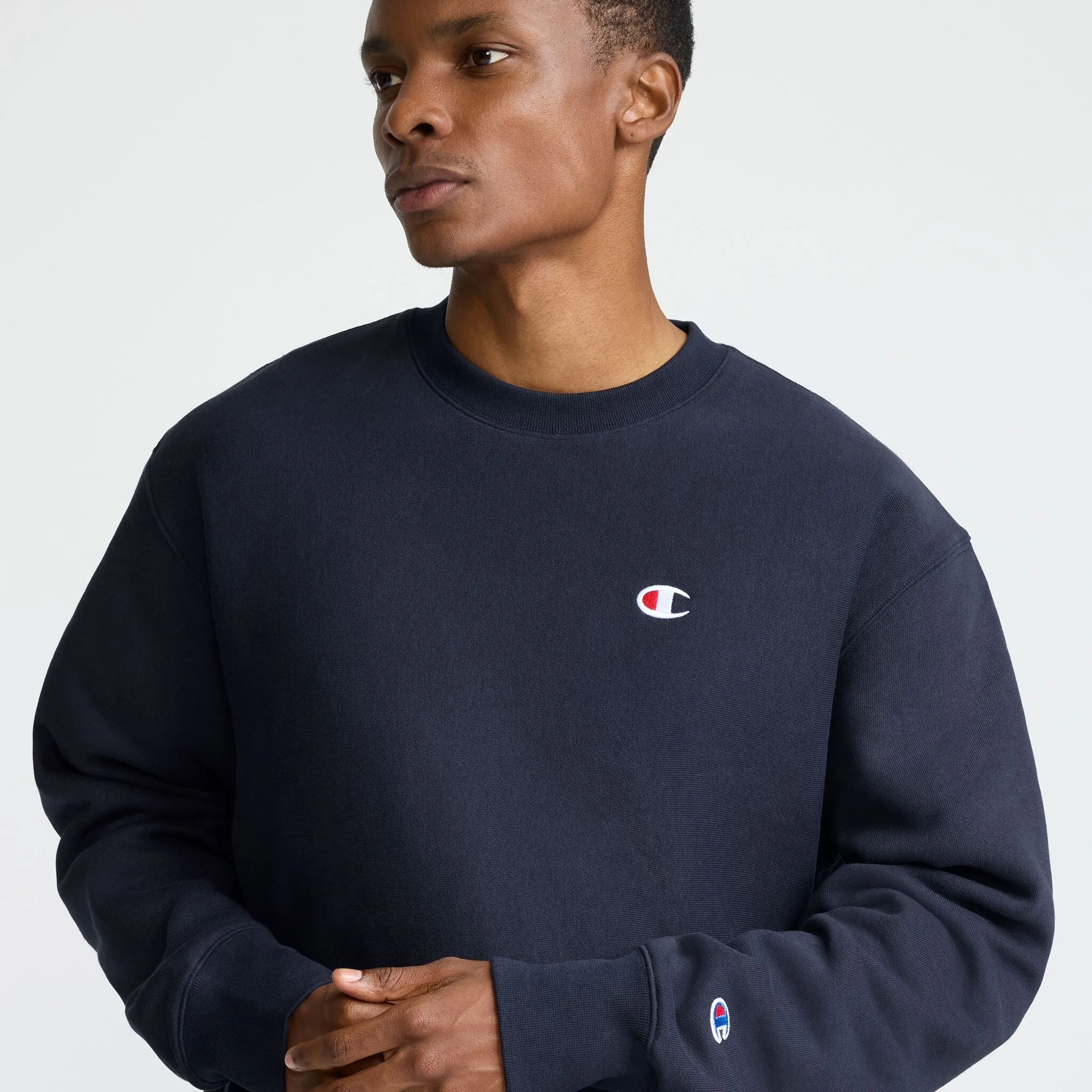 Reverse Weave Crewneck Sweatshirt, C Logo sold by Champion product image thumbnail 3