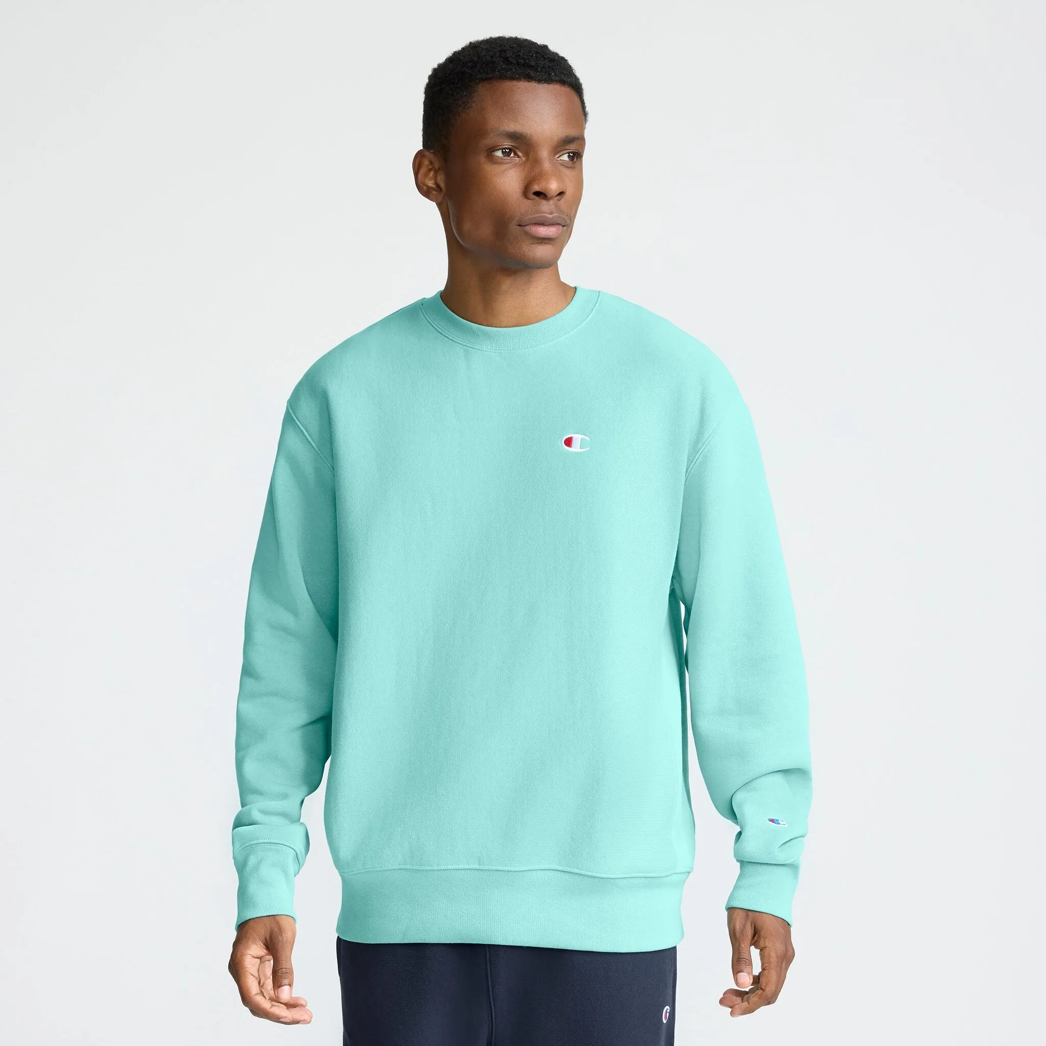 Reverse Weave Crewneck Sweatshirt, C Logo sold by Champion
