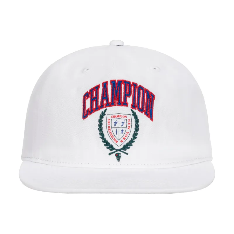 Laurel Shield Flat Brim Adjustable Hat made by Champion