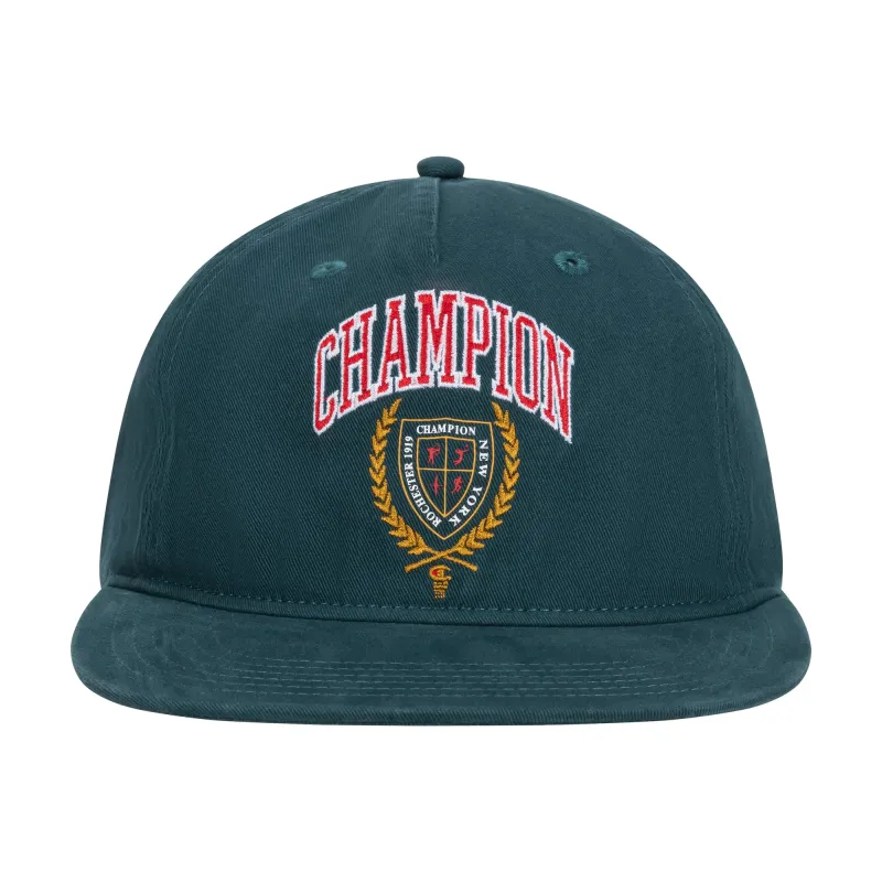 Laurel Shield Flat Brim Adjustable Hat made by Champion