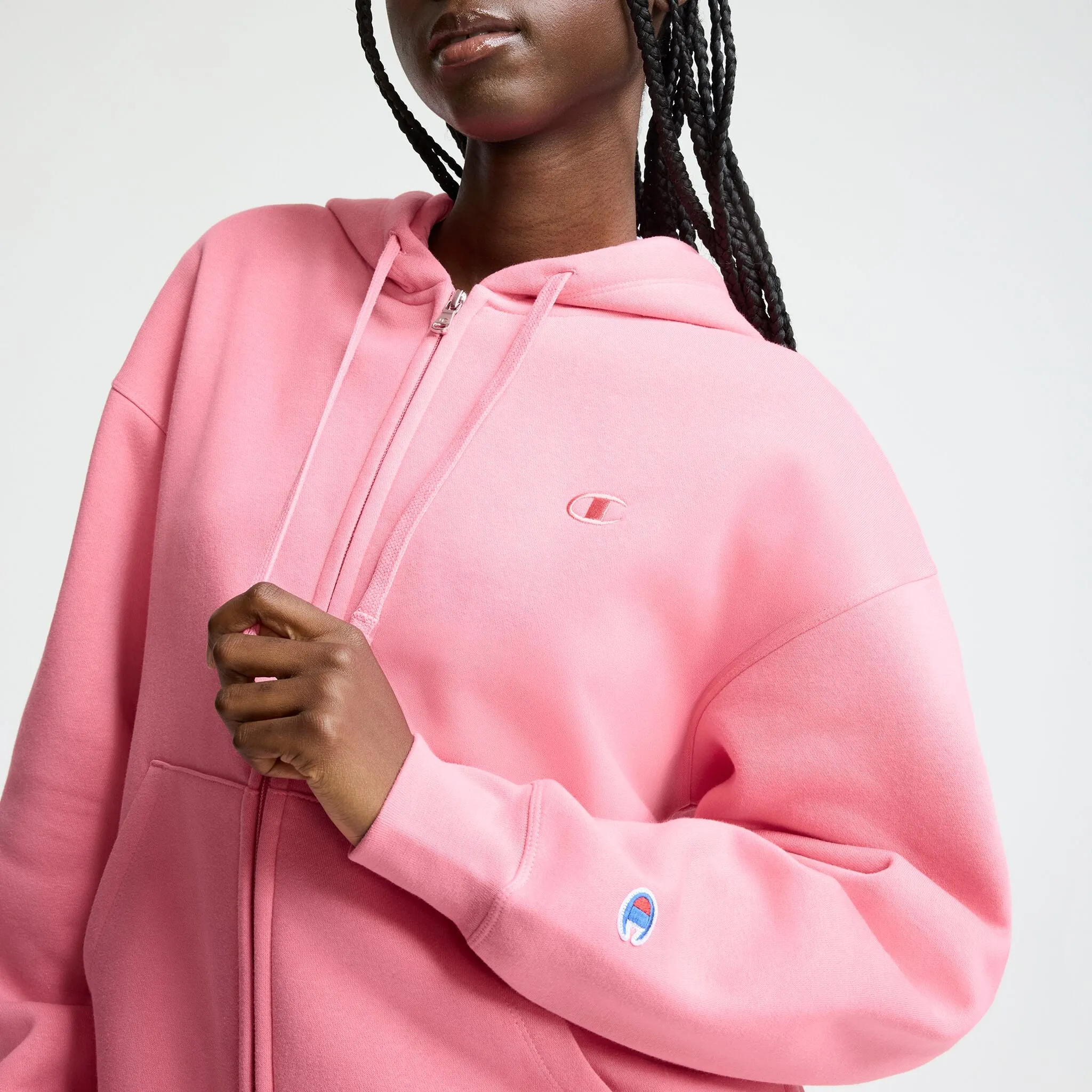 Powerblend Zip-Up Hoodie, C Logo sold by Champion product image thumbnail 2