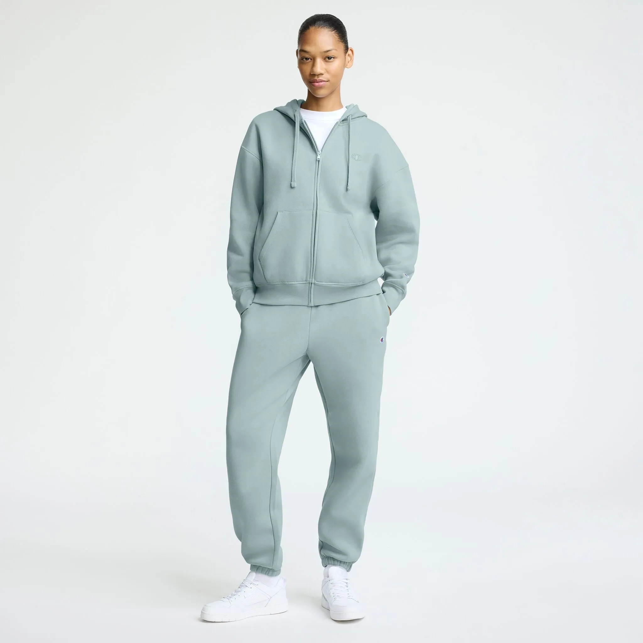 Powerblend Zip-Up Hoodie, C Logo sold by Champion product image thumbnail 4